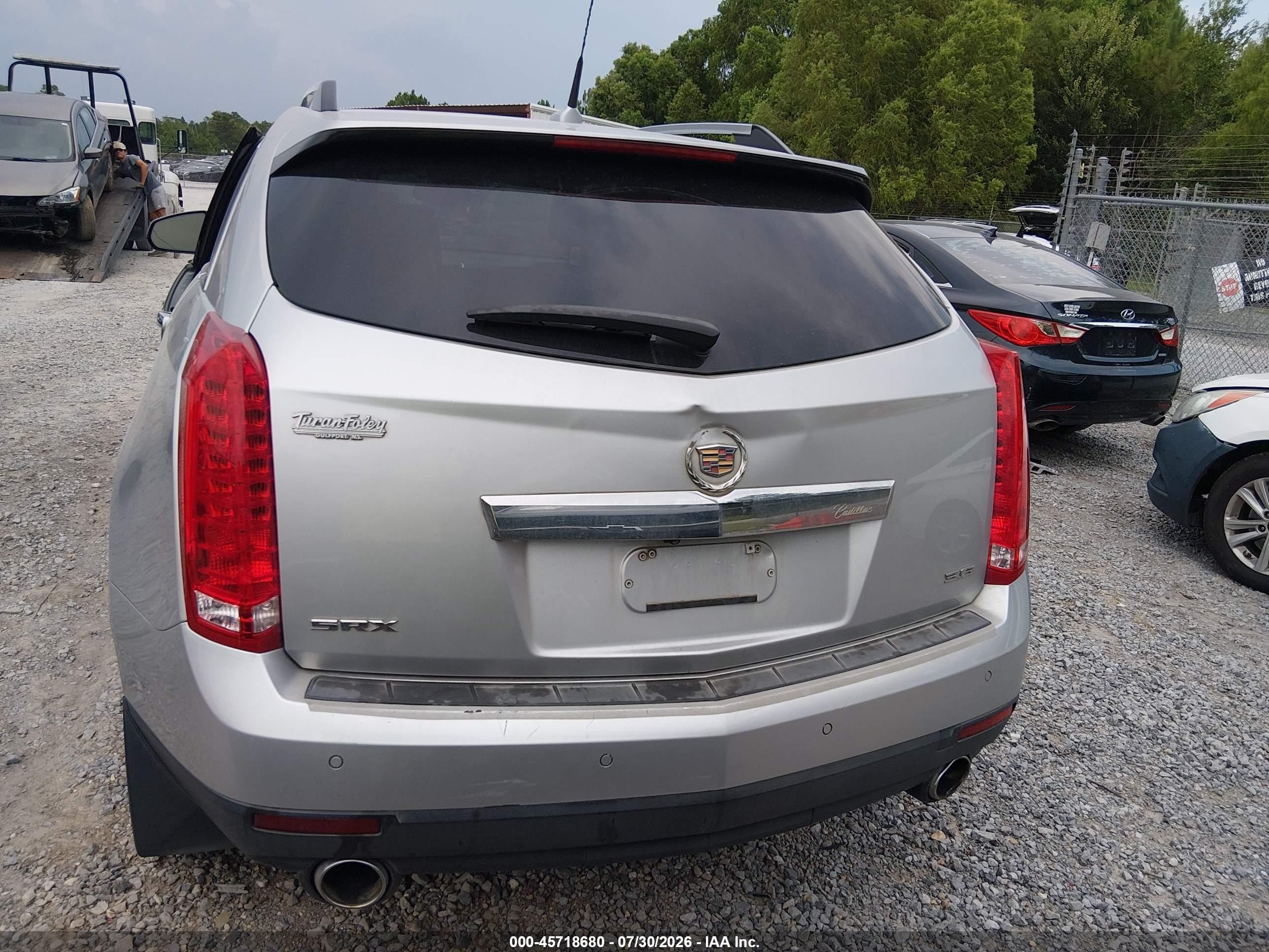 2013 Cadillac Srx Performance Collection Silver vin: 3GYFNDE3XDS508958