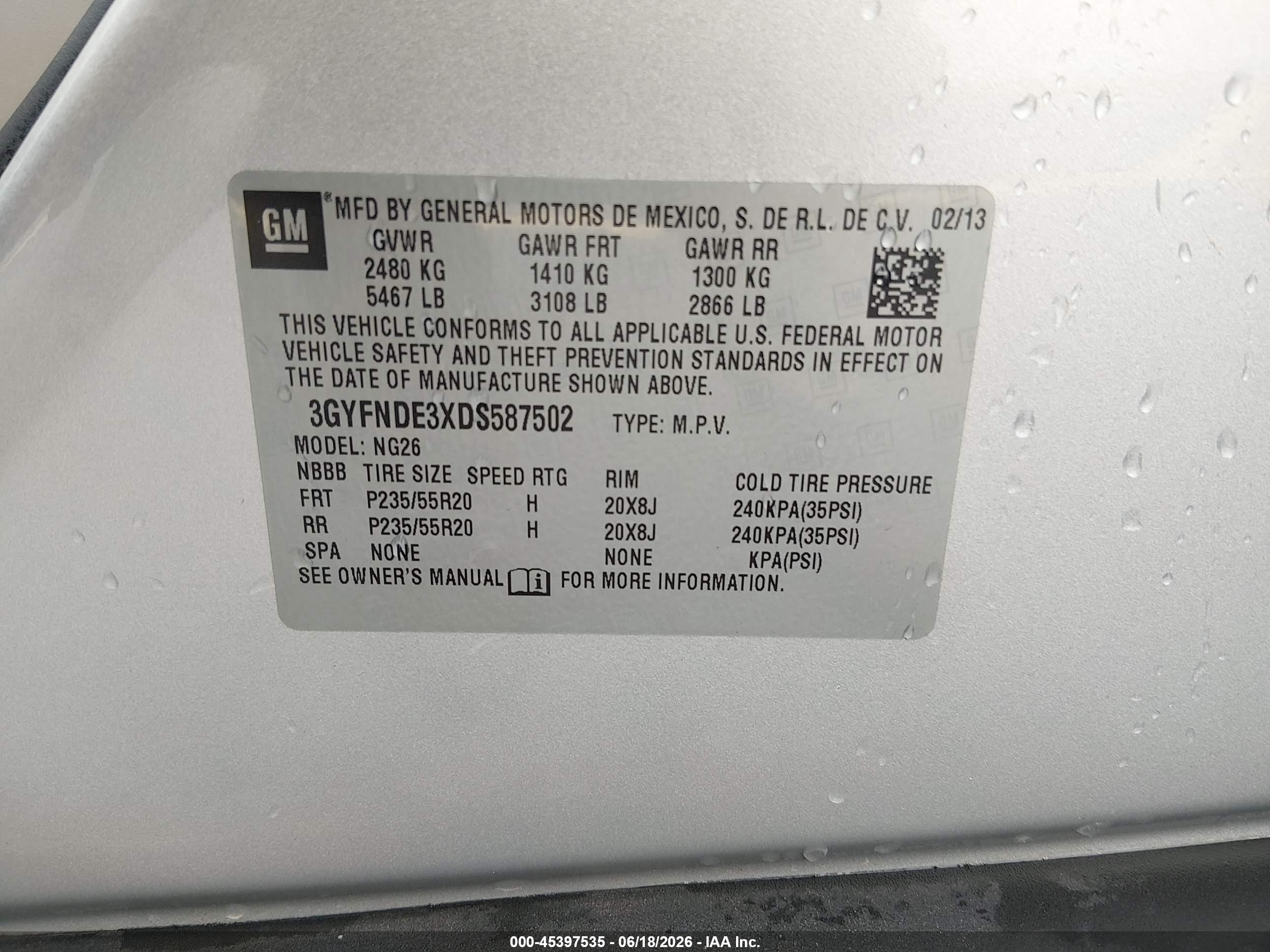 2013 Cadillac Srx Performance Collection Silver vin: 3GYFNDE3XDS587502