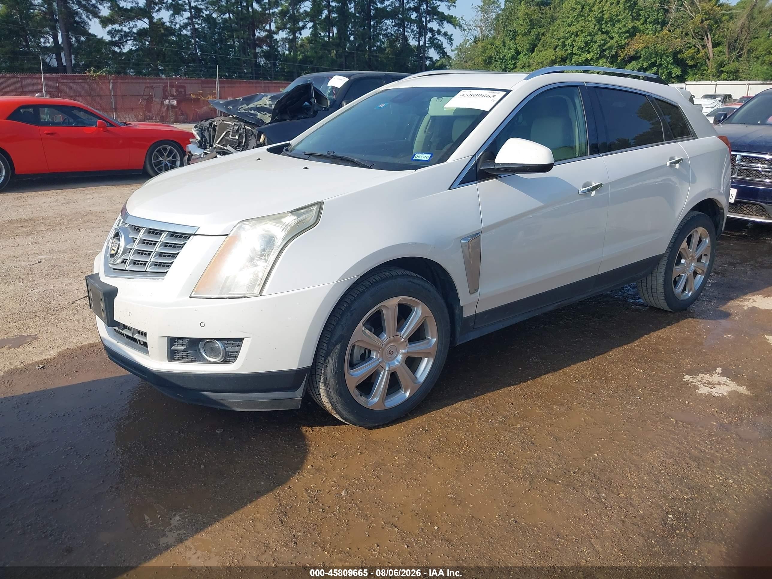 2015 Cadillac Srx Premium Collection White vin: 3GYFNDE3XFS557693