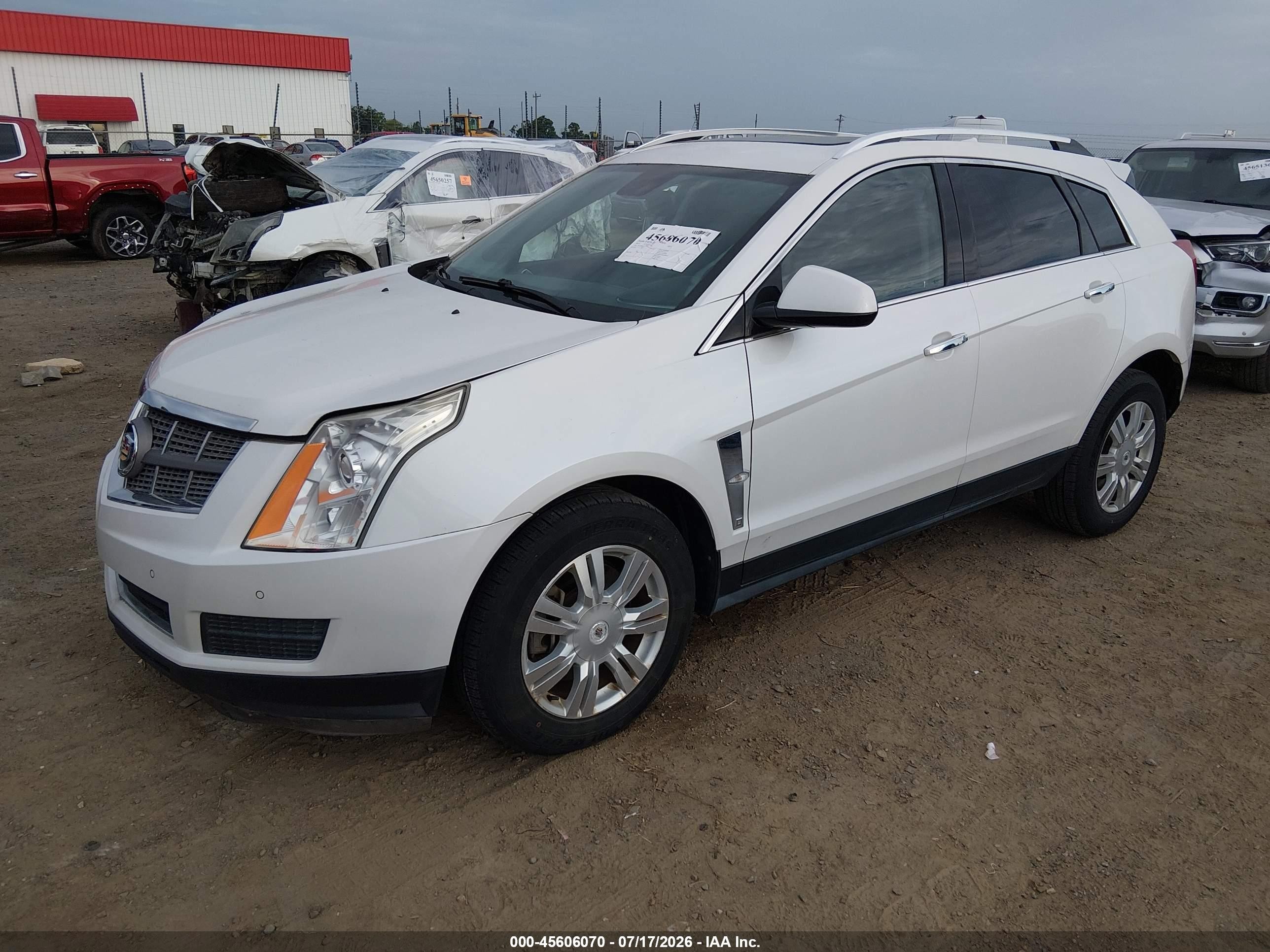 2011 Cadillac Srx Luxury Collection White vin: 3GYFNDEY0BS508945