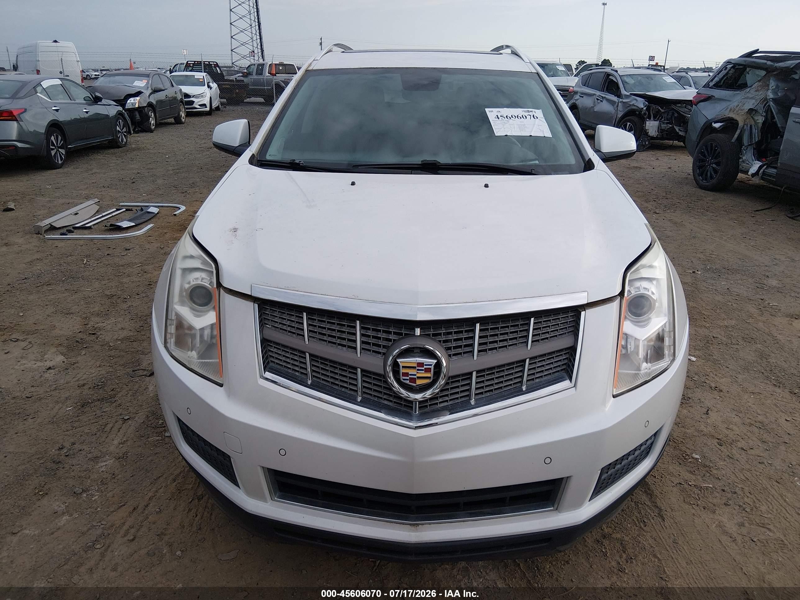 2011 Cadillac Srx Luxury Collection White vin: 3GYFNDEY0BS508945