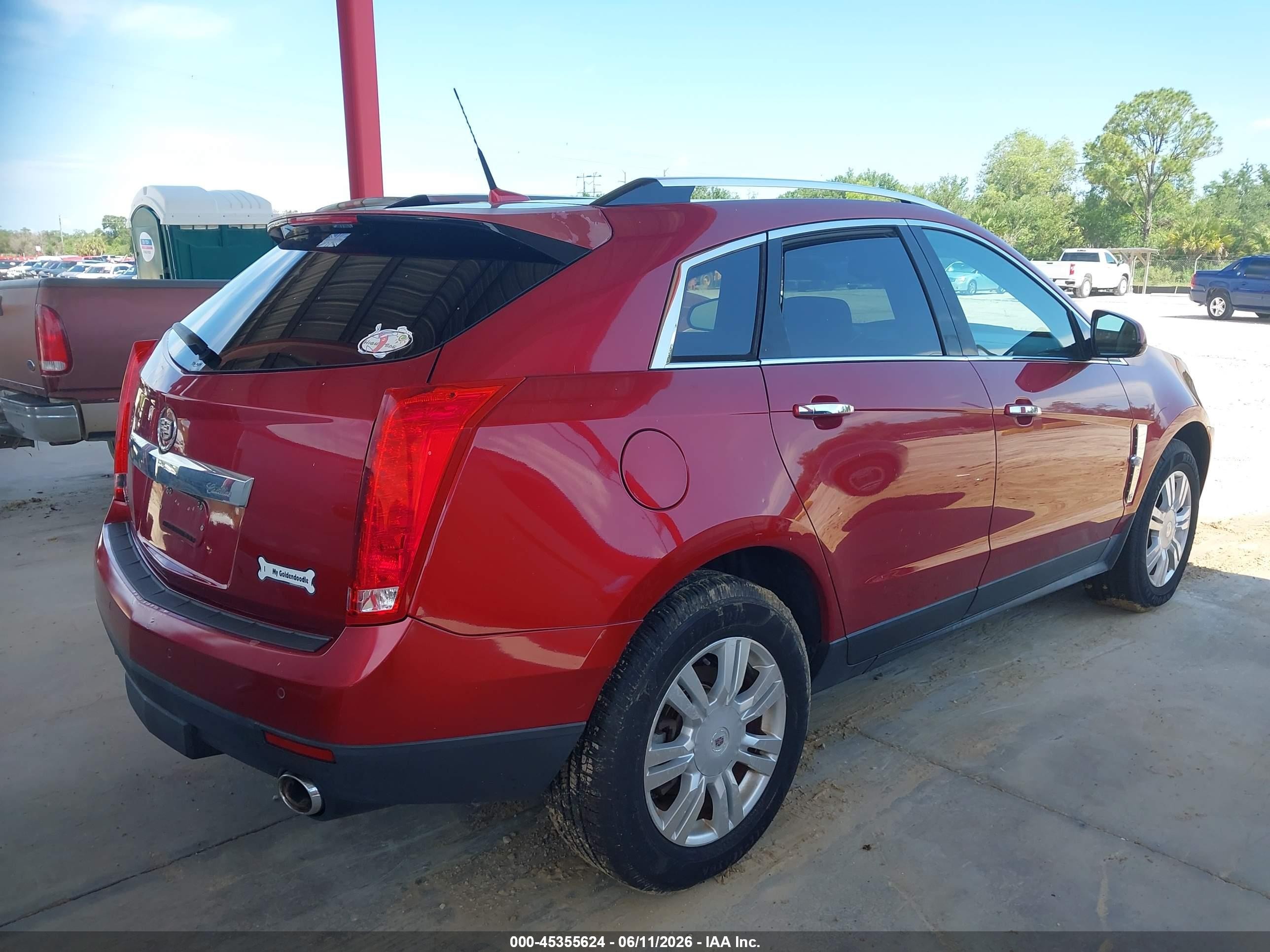 2011 Cadillac Srx Luxury Collection Red vin: 3GYFNDEY2BS546189