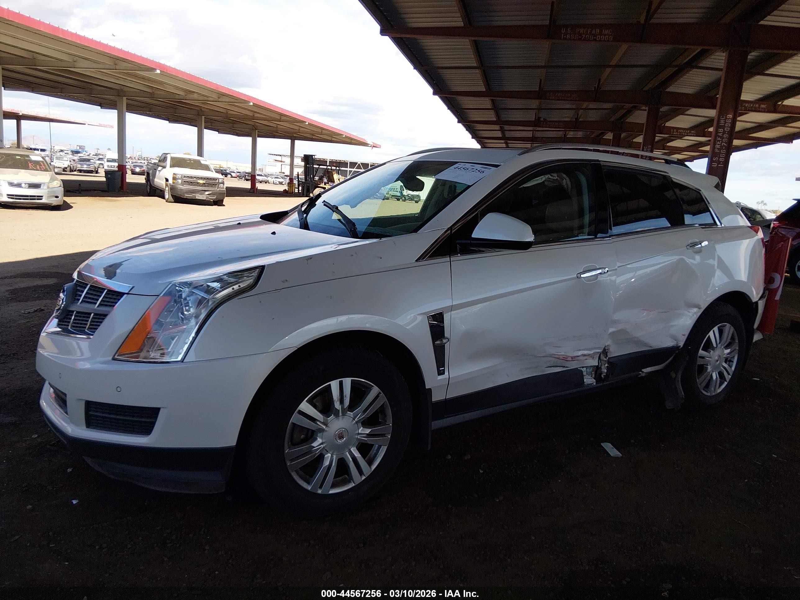 2011 Cadillac Srx Luxury Collection White vin: 3GYFNDEY2BS555796