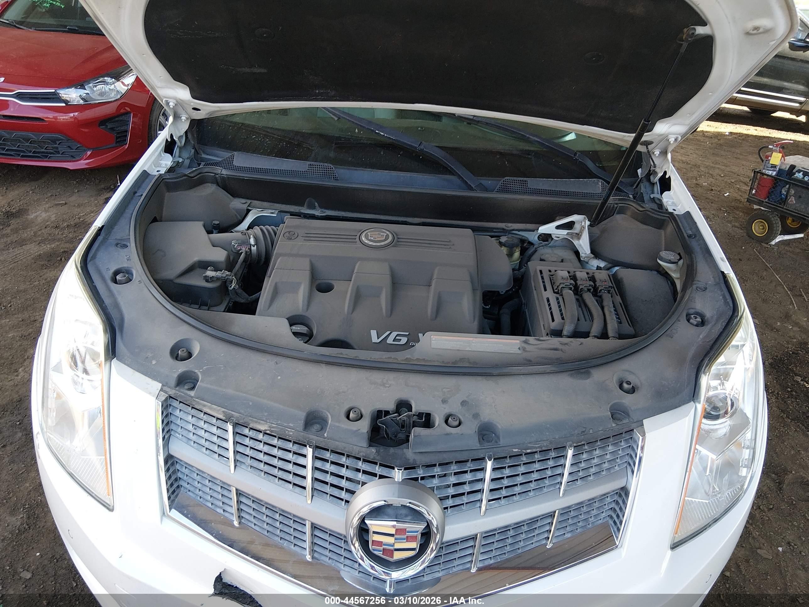 2011 Cadillac Srx Luxury Collection White vin: 3GYFNDEY2BS555796