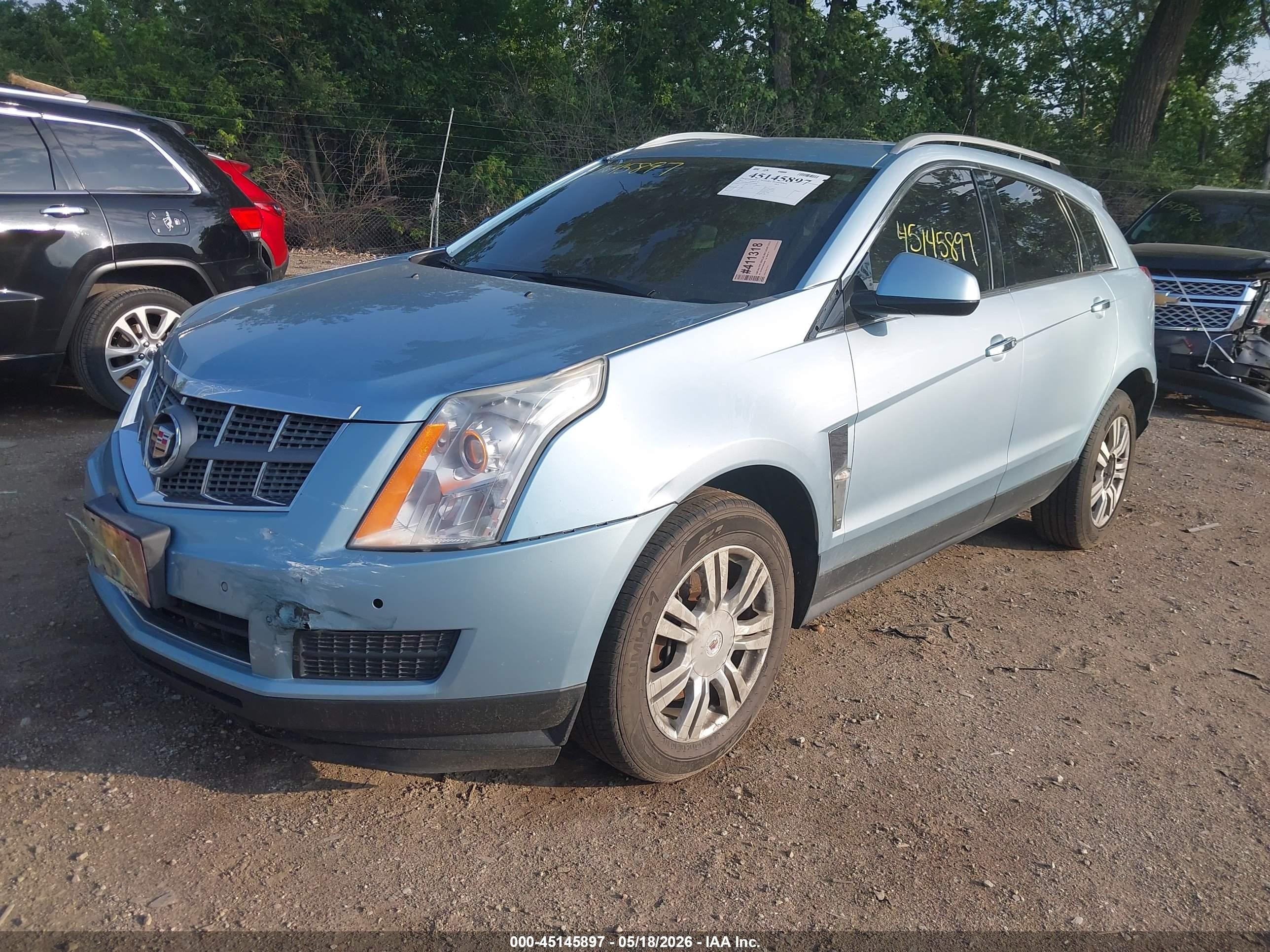 2011 Cadillac Srx Luxury Collection Light Blue vin: 3GYFNDEY4BS596088