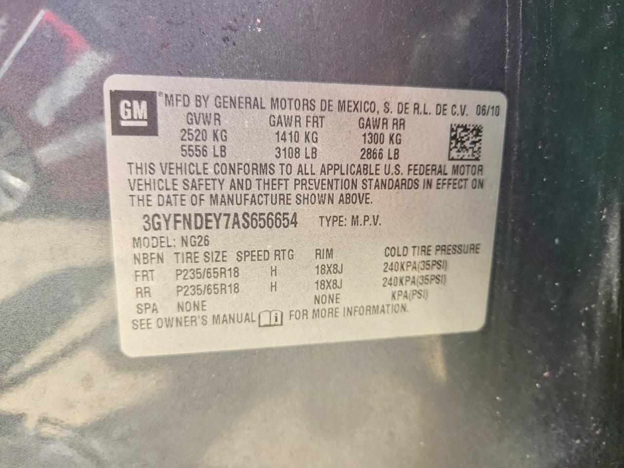 2010 Cadillac Srx Luxury Collection Gray vin: 3GYFNDEY7AS656654