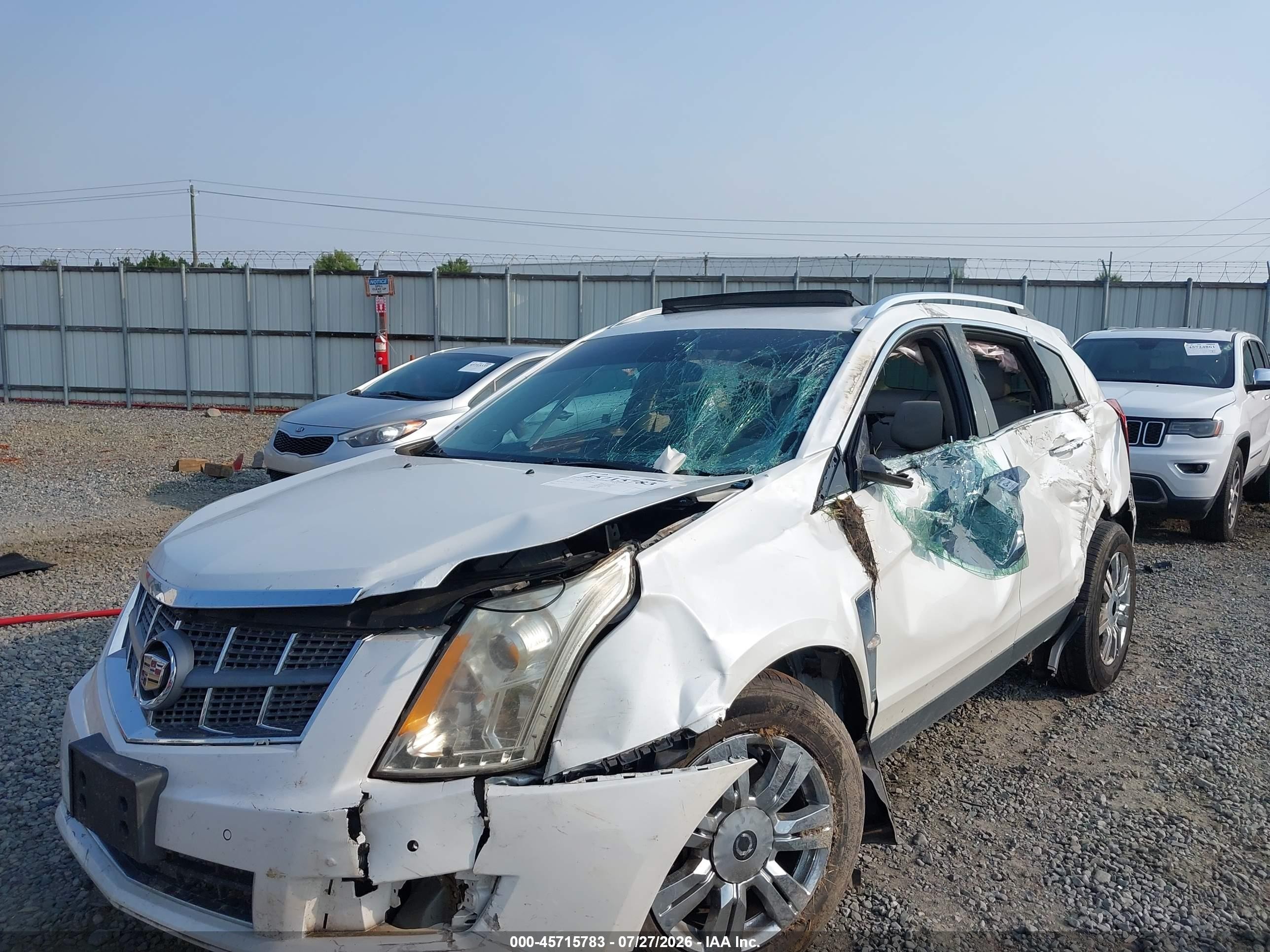 2011 Cadillac Srx Luxury Collection Белый vin: 3GYFNDEY7BS583299