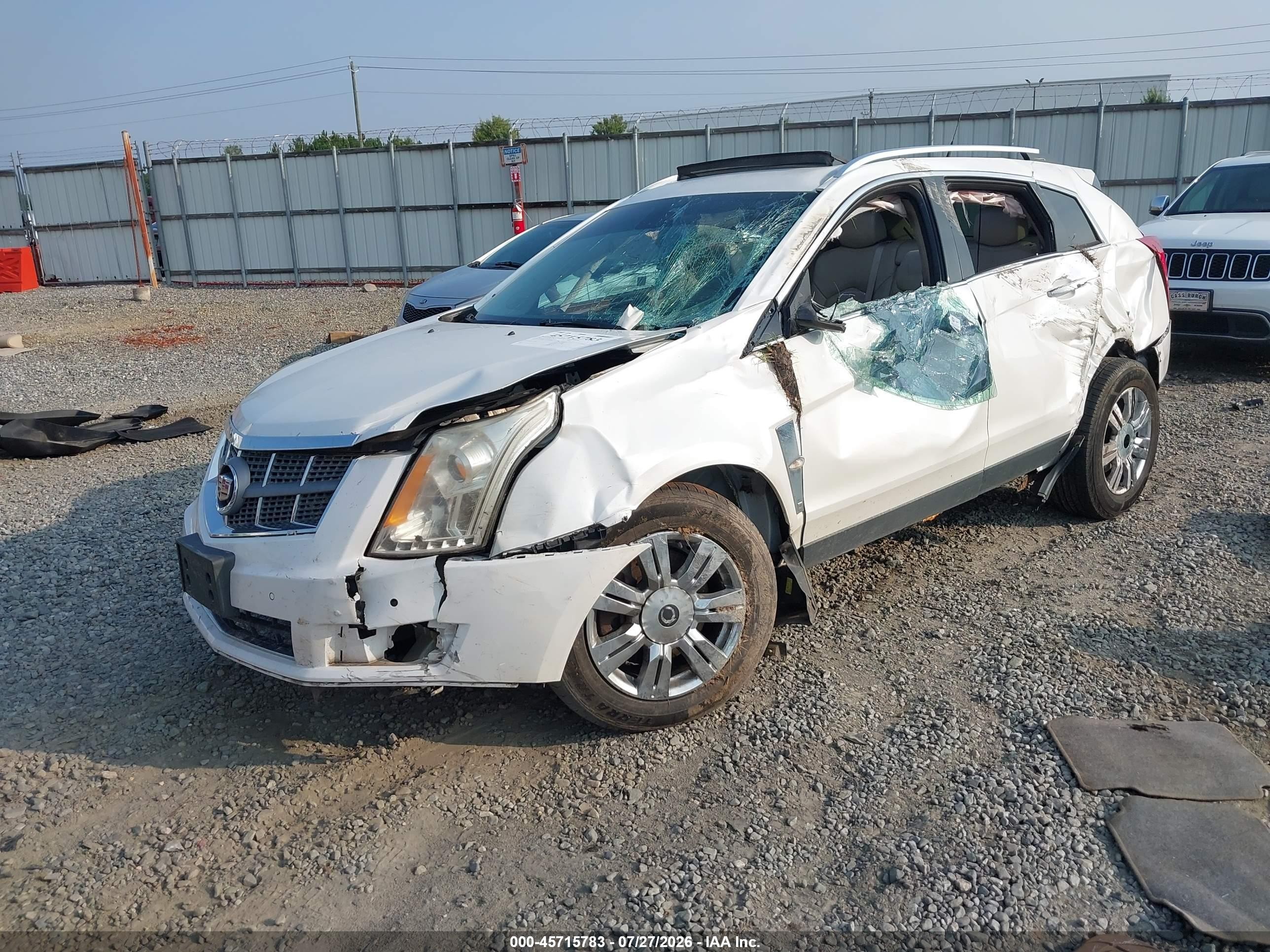 2011 Cadillac Srx Luxury Collection Белый vin: 3GYFNDEY7BS583299