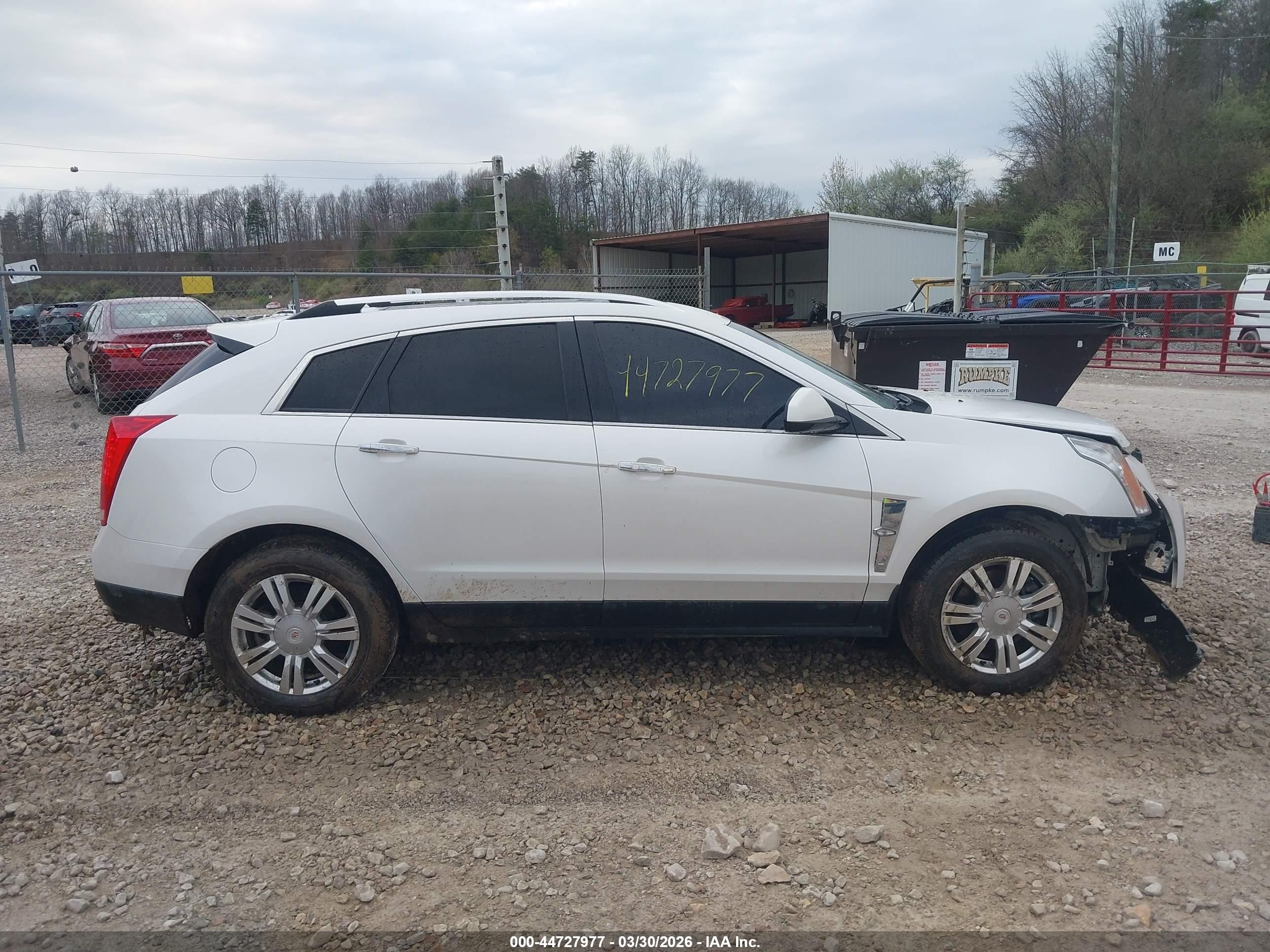2011 Cadillac Srx Luxury Collection White vin: 3GYFNDEY8BS601695