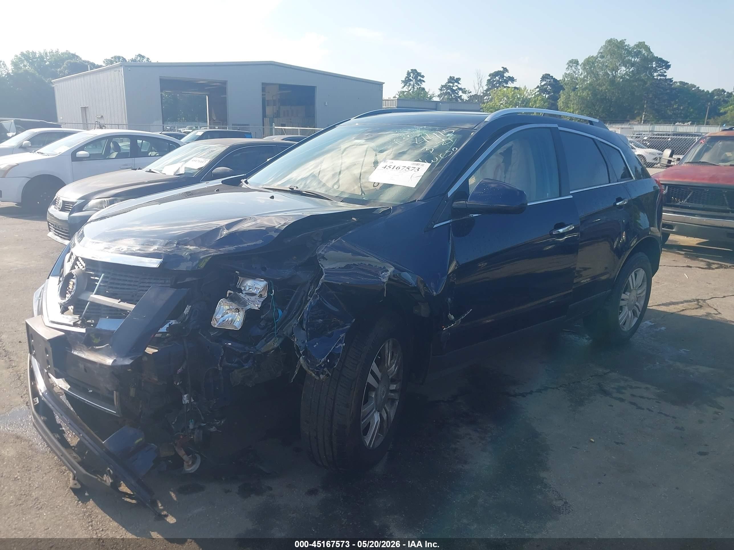 2010 Cadillac Srx Luxury Collection Blue vin: 3GYFNDEYXAS614415