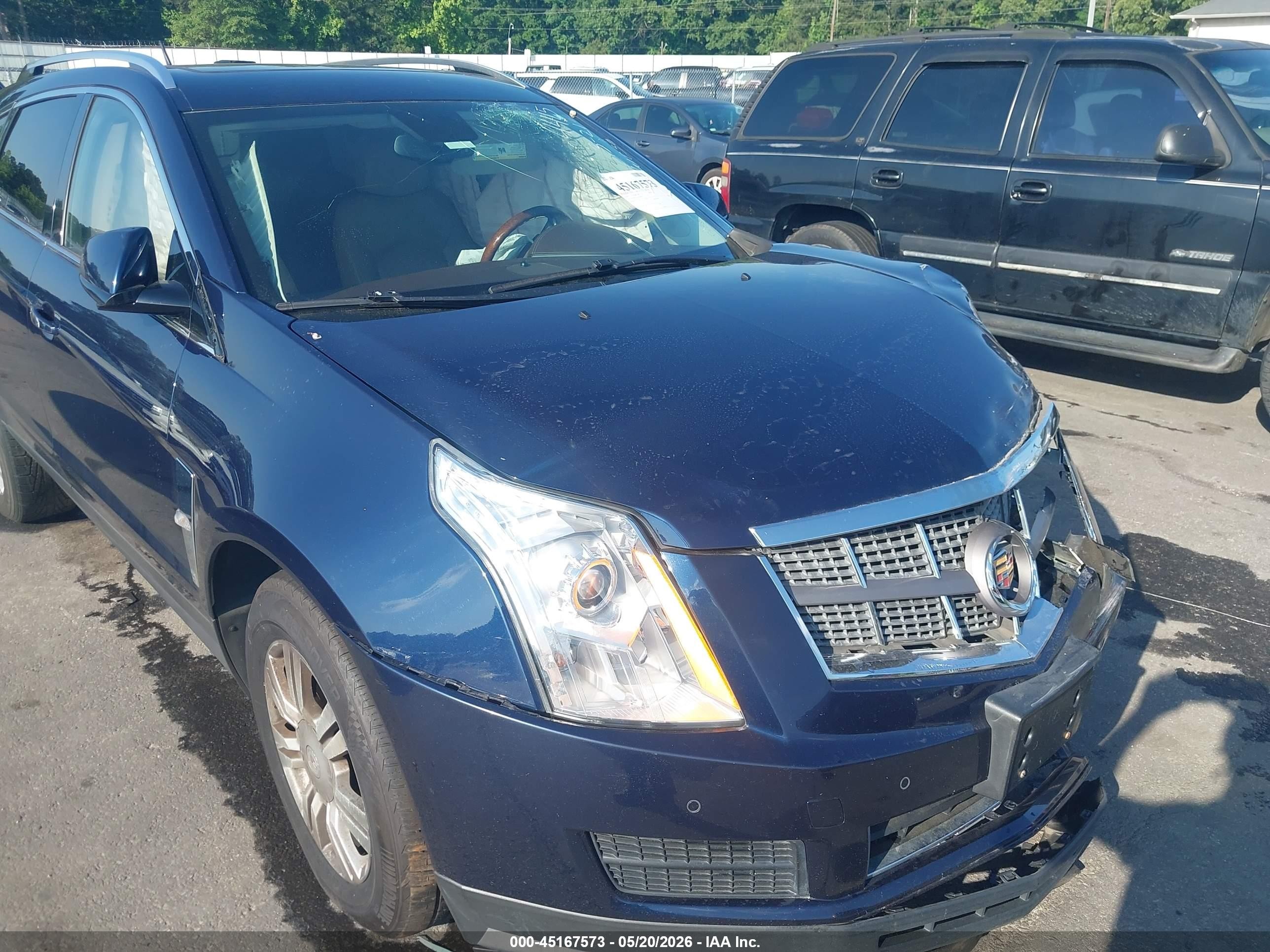 2010 Cadillac Srx Luxury Collection Blue vin: 3GYFNDEYXAS614415