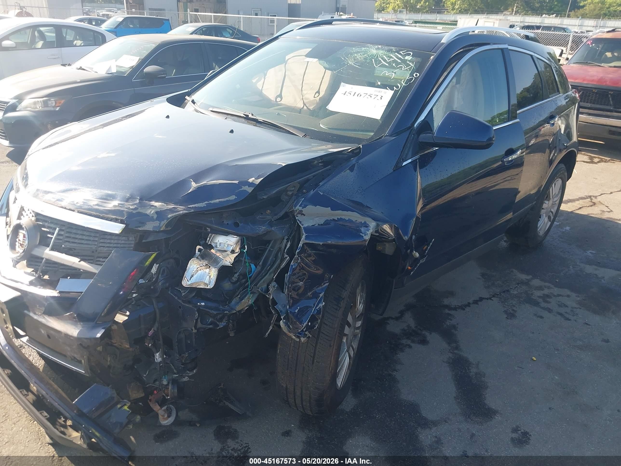 2010 Cadillac Srx Luxury Collection Blue vin: 3GYFNDEYXAS614415