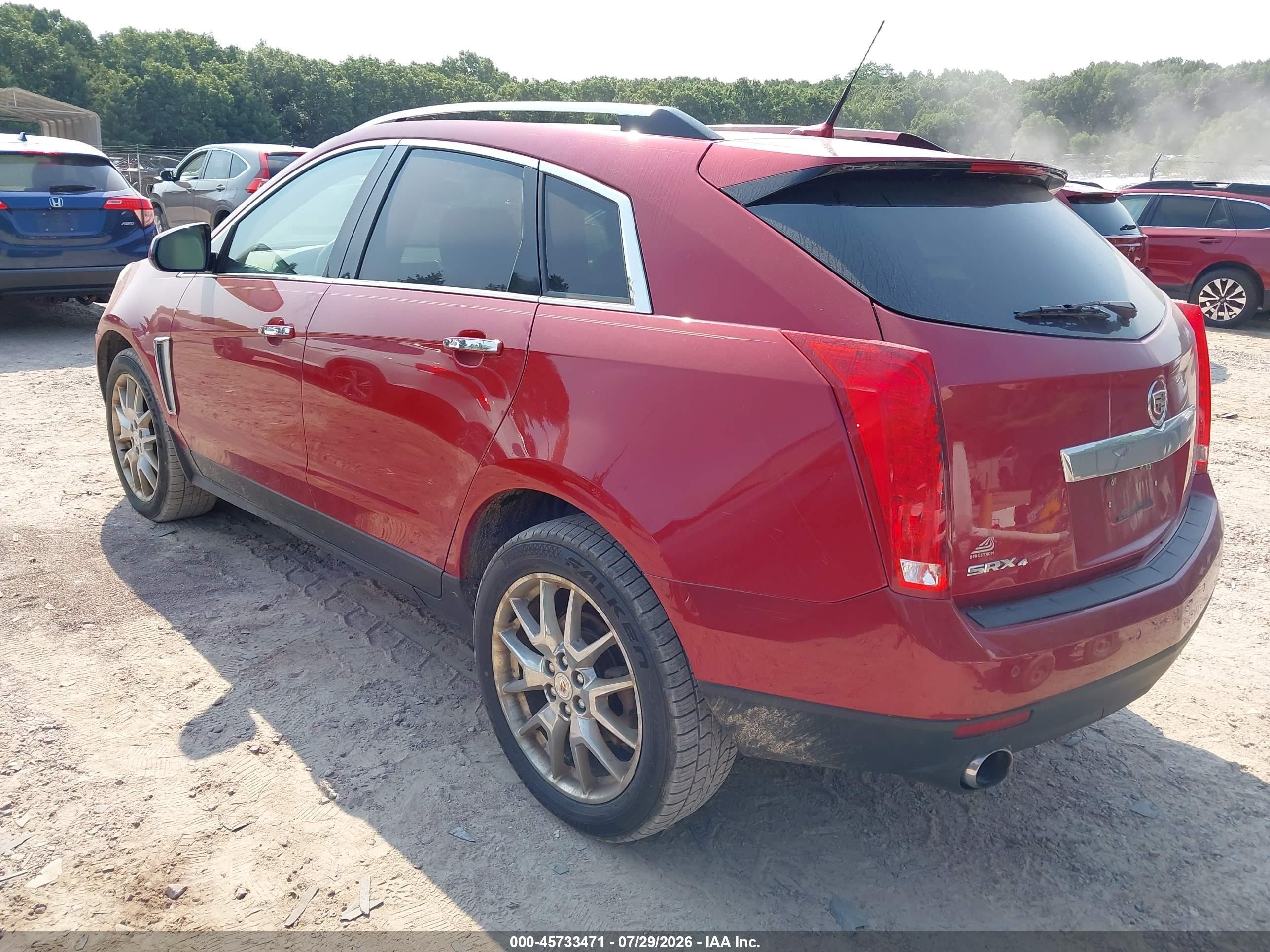 2014 Cadillac Srx Luxury Collection Red vin: 3GYFNEE30ES653353
