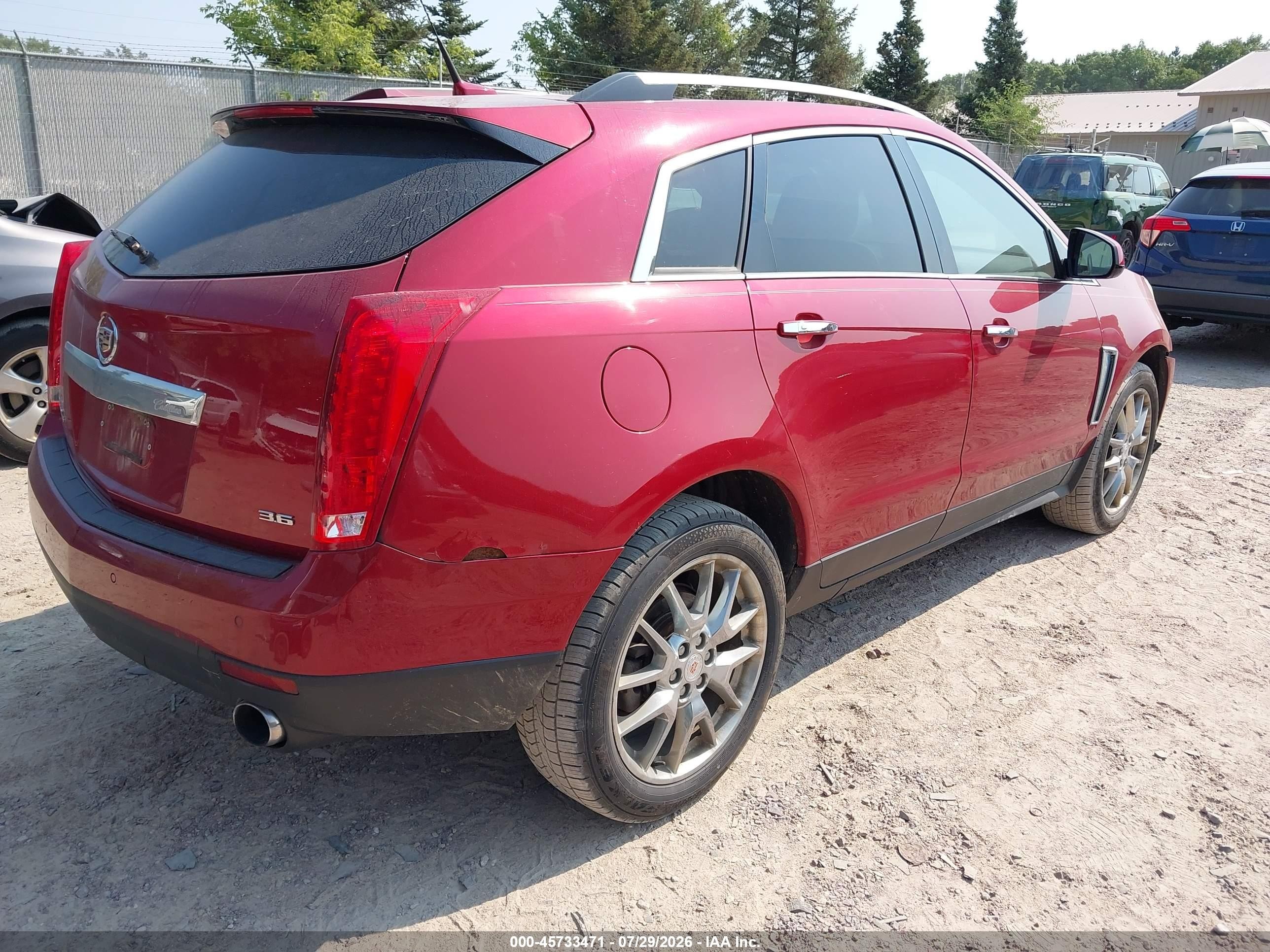 2014 Cadillac Srx Luxury Collection Red vin: 3GYFNEE30ES653353