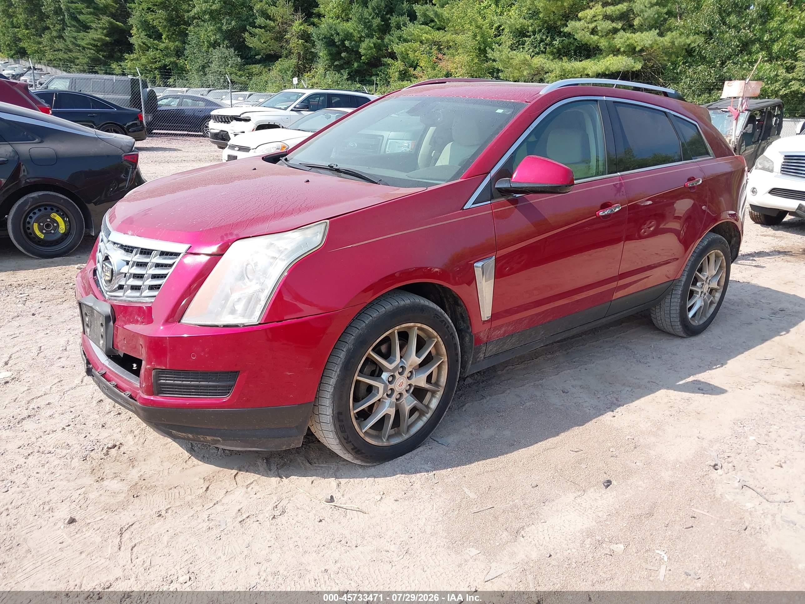 2014 Cadillac Srx Luxury Collection Red vin: 3GYFNEE30ES653353
