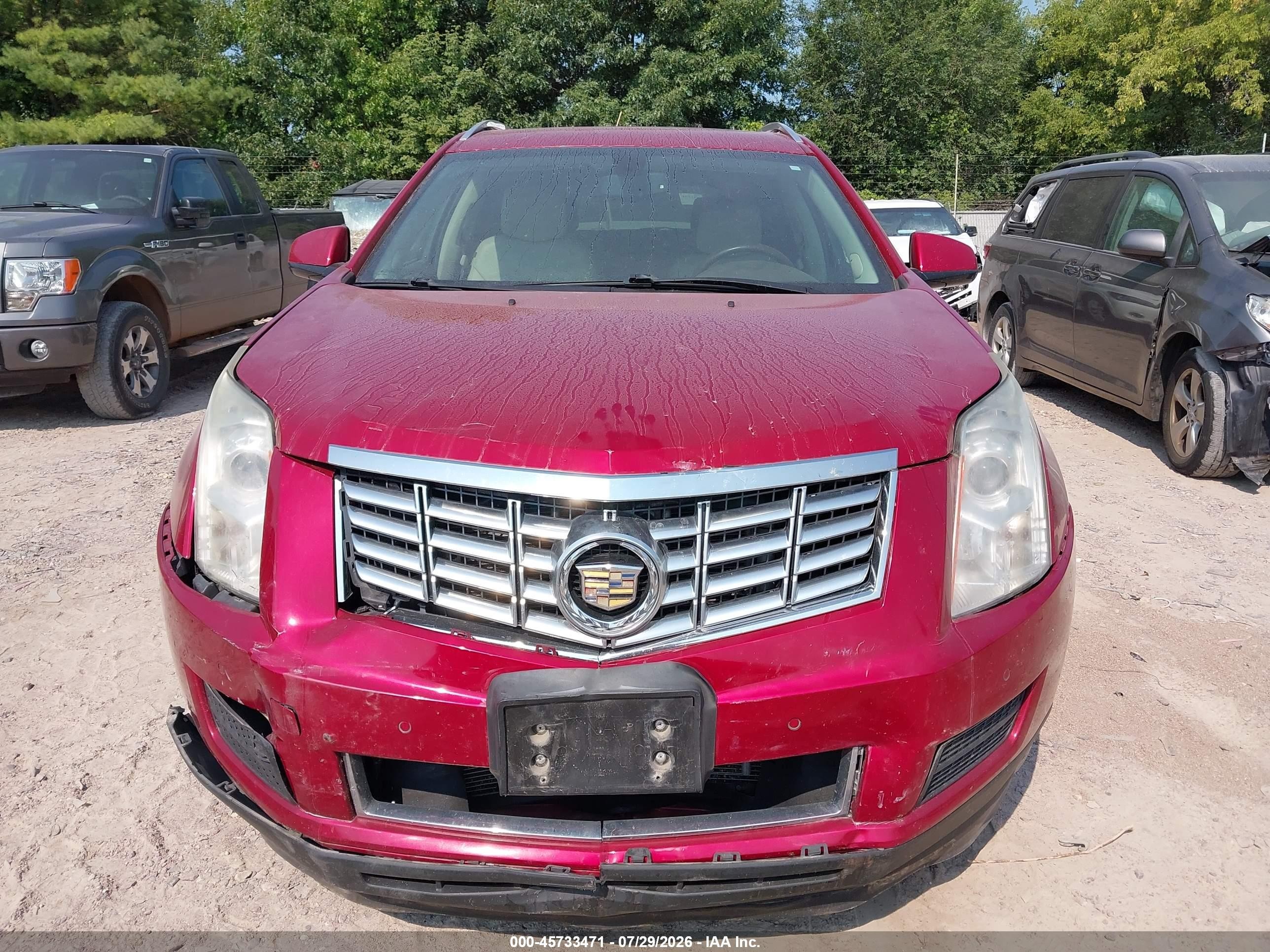 2014 Cadillac Srx Luxury Collection Red vin: 3GYFNEE30ES653353