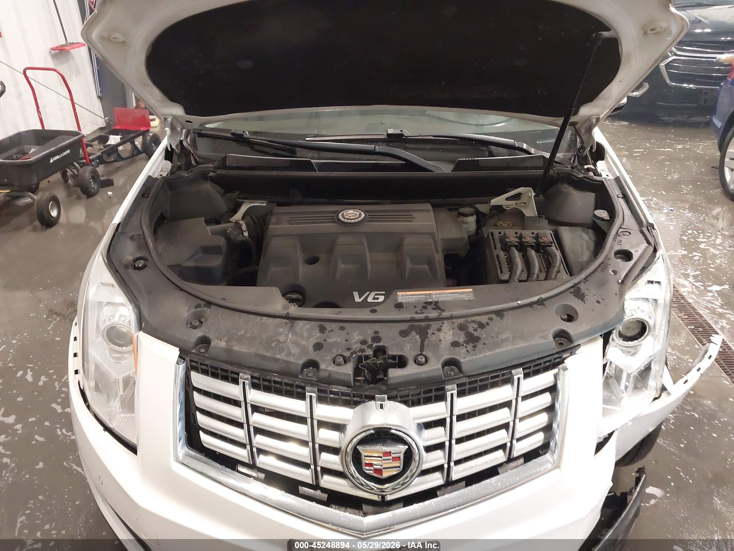 2014 Cadillac Srx Luxury Collection White vin: 3GYFNEE30ES687907