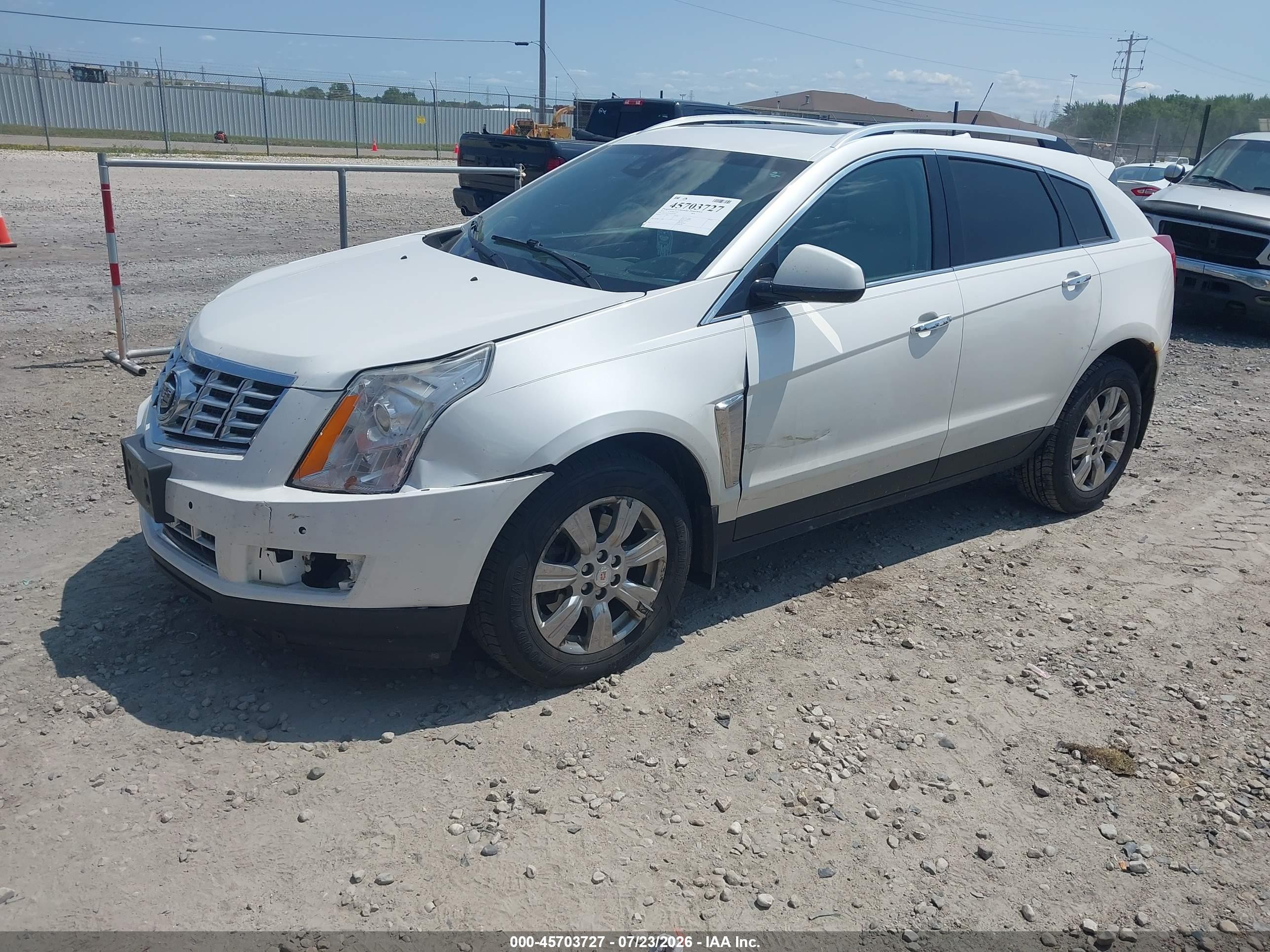 2014 Cadillac Srx Luxury Collection White vin: 3GYFNEE31ES587007