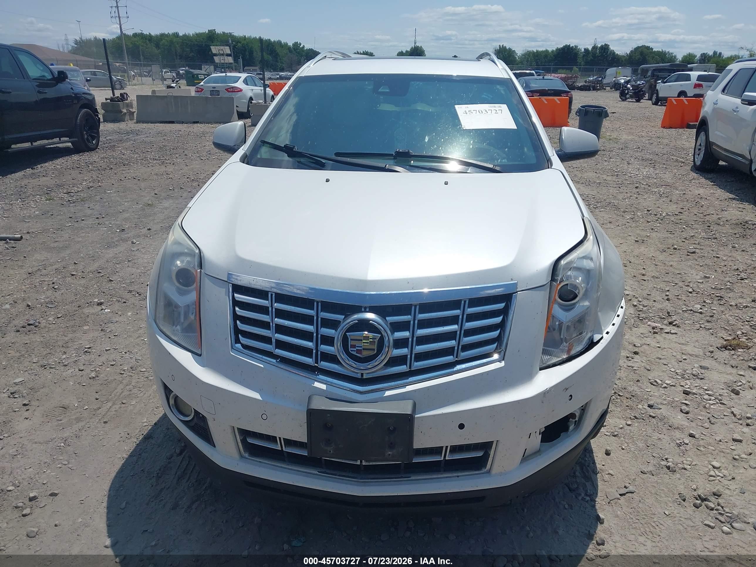 2014 Cadillac Srx Luxury Collection White vin: 3GYFNEE31ES587007