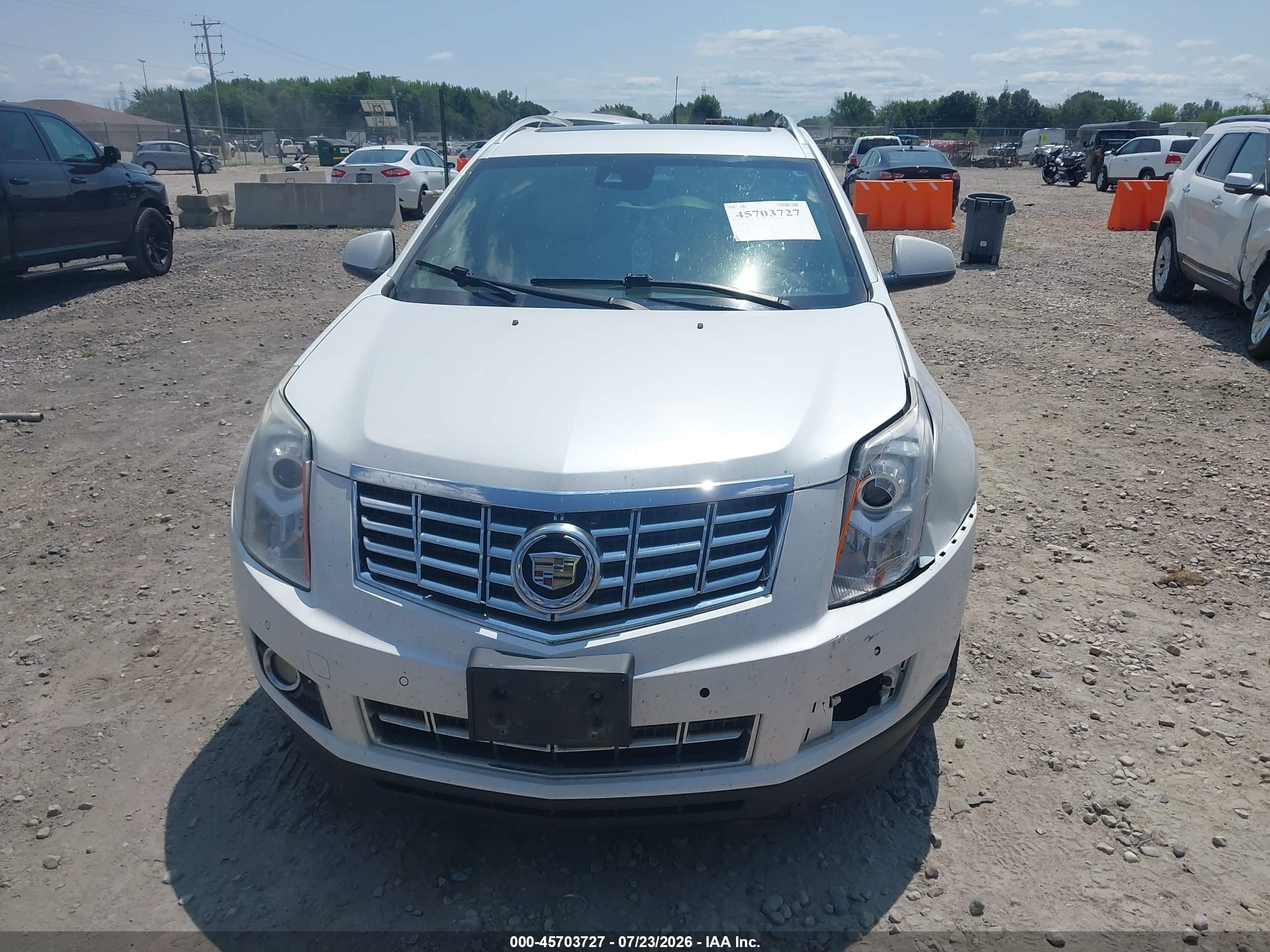 2014 Cadillac Srx Luxury Collection White vin: 3GYFNEE31ES587007