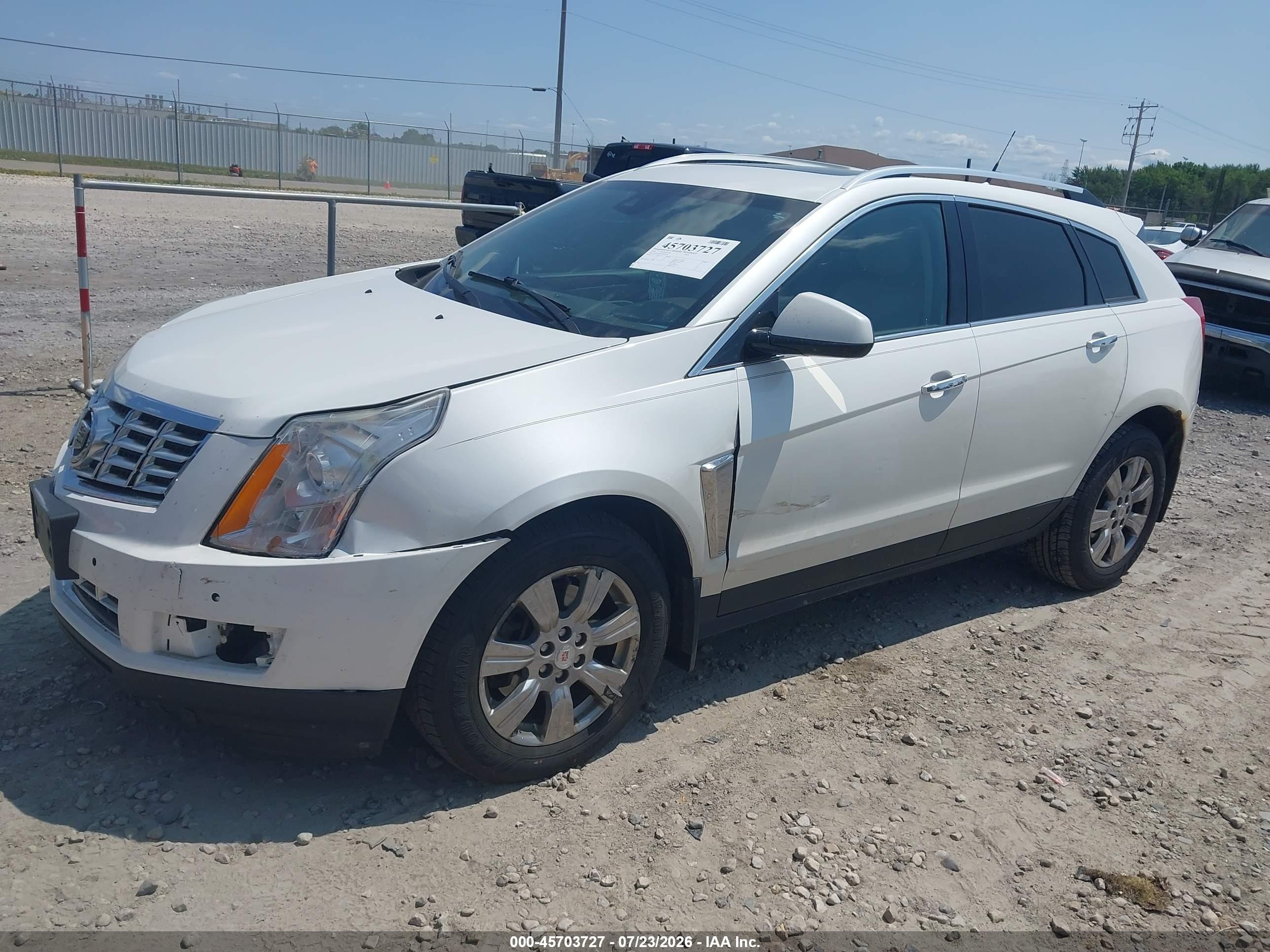 2014 Cadillac Srx Luxury Collection White vin: 3GYFNEE31ES587007