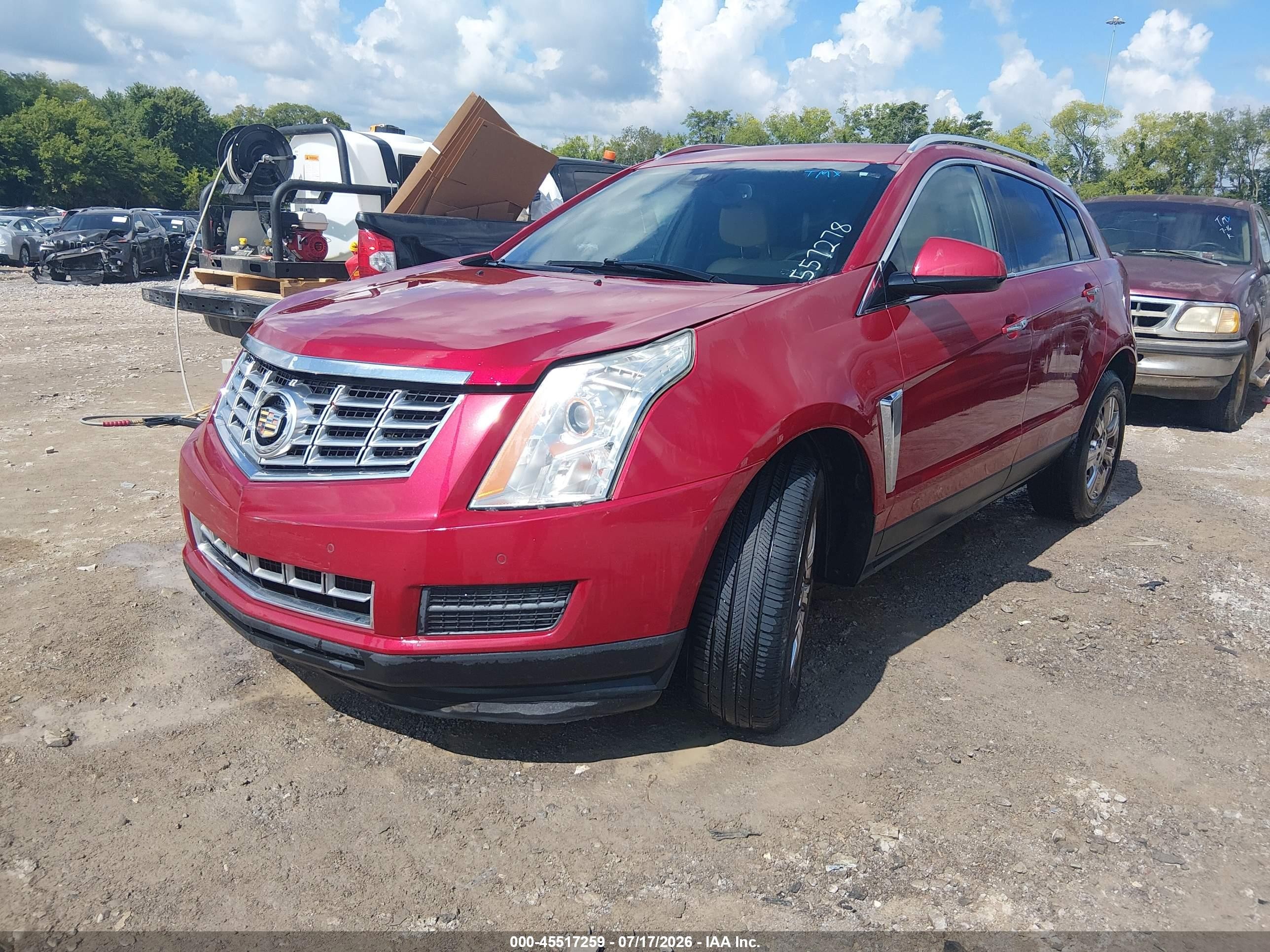 2015 Cadillac Srx Luxury Collection Red vin: 3GYFNEE31FS557278