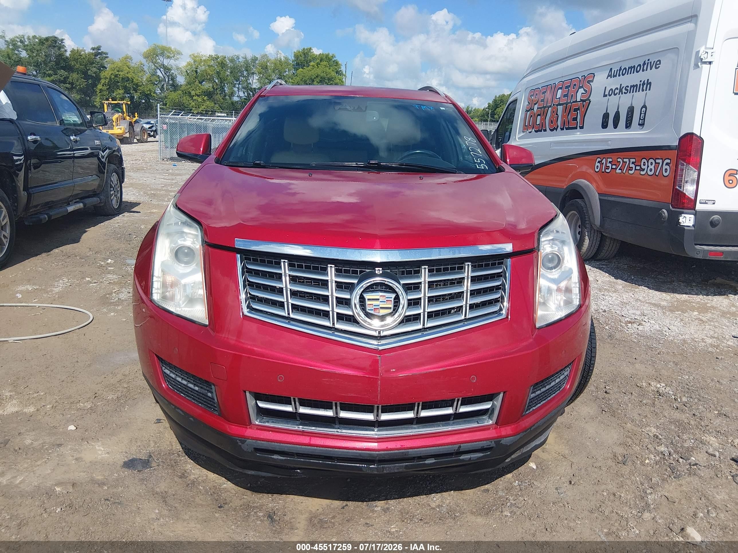 2015 Cadillac Srx Luxury Collection Red vin: 3GYFNEE31FS557278