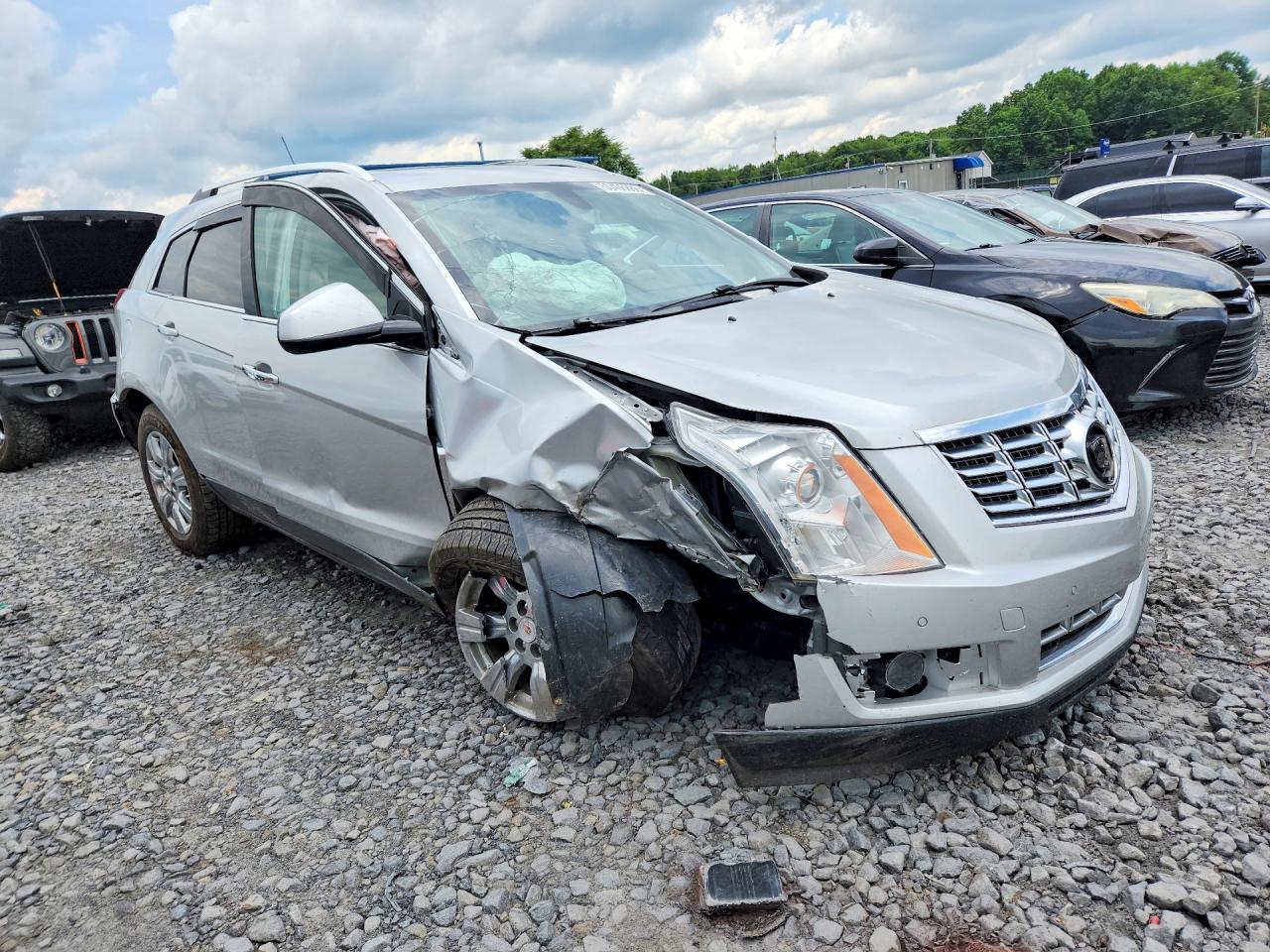 2015 Cadillac Srx Luxury Collection Silver vin: 3GYFNEE31FS611694