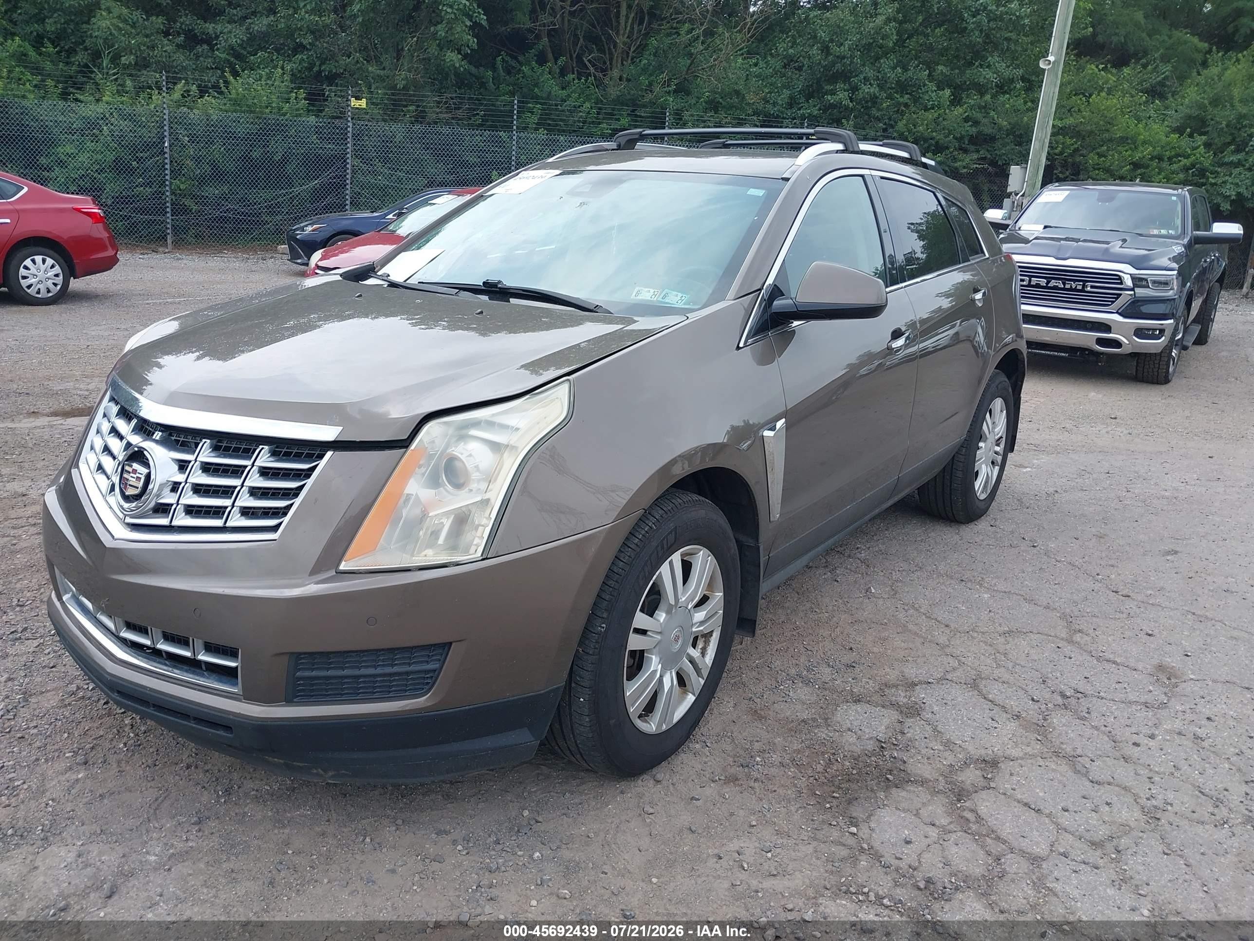 2014 Cadillac Srx Luxury Collection Коричневый vin: 3GYFNEE32ES549690