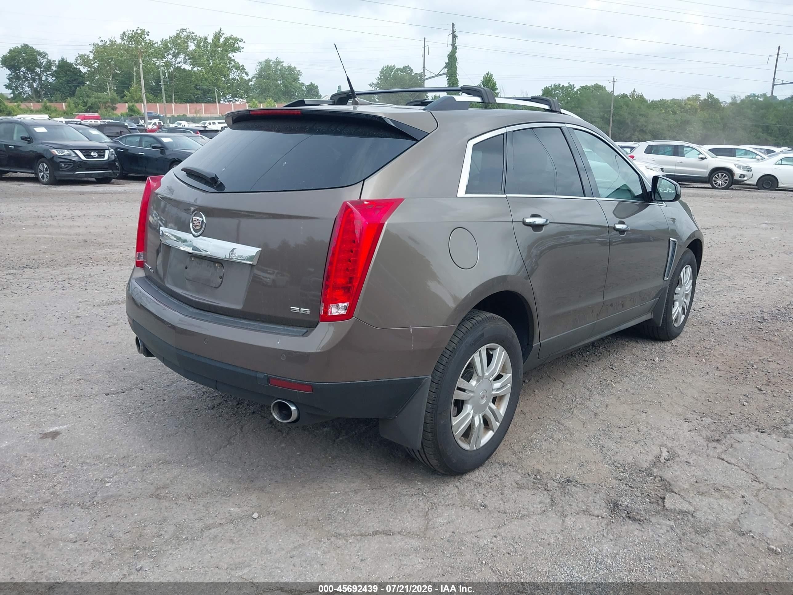 2014 Cadillac Srx Luxury Collection Коричневый vin: 3GYFNEE32ES549690