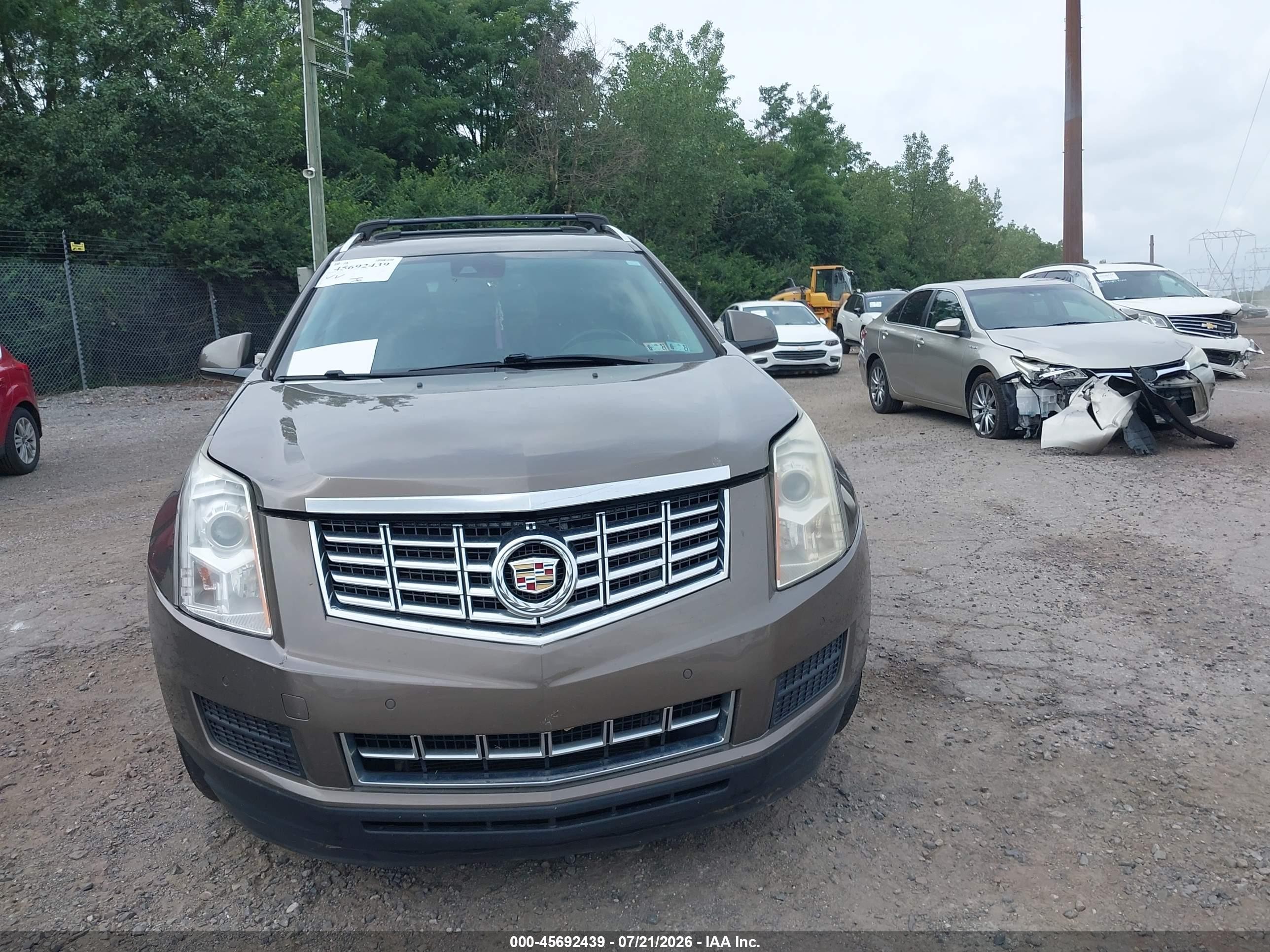2014 Cadillac Srx Luxury Collection Коричневый vin: 3GYFNEE32ES549690
