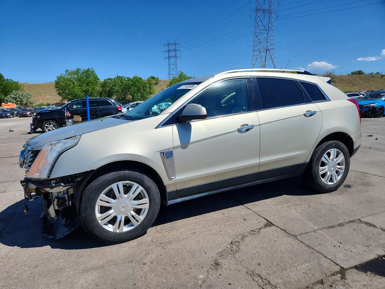 2014 Cadillac Srx Luxury Collection Gold vin: 3GYFNEE32ES609094