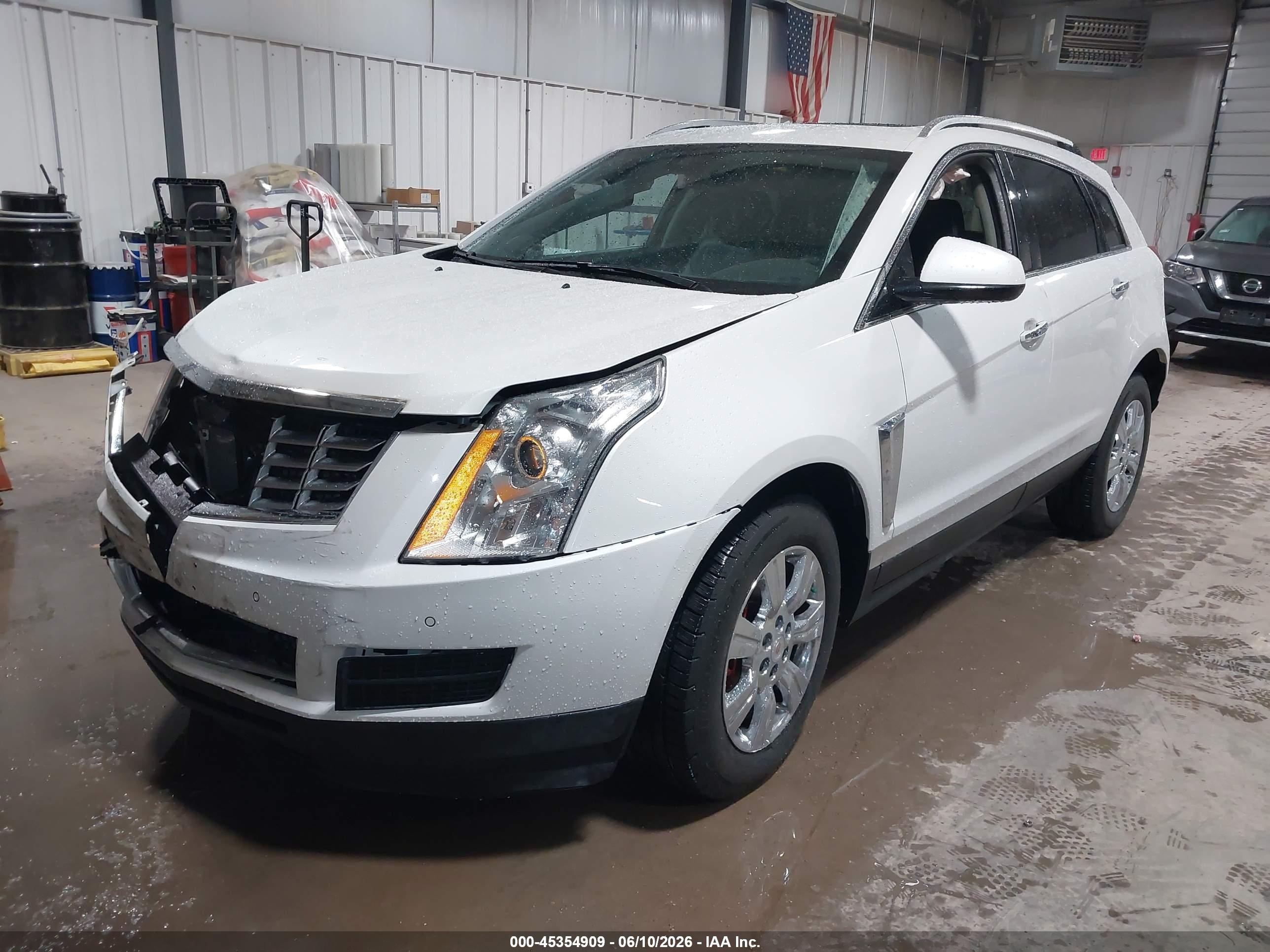 2015 Cadillac Srx Luxury Collection Белый vin: 3GYFNEE32FS527867