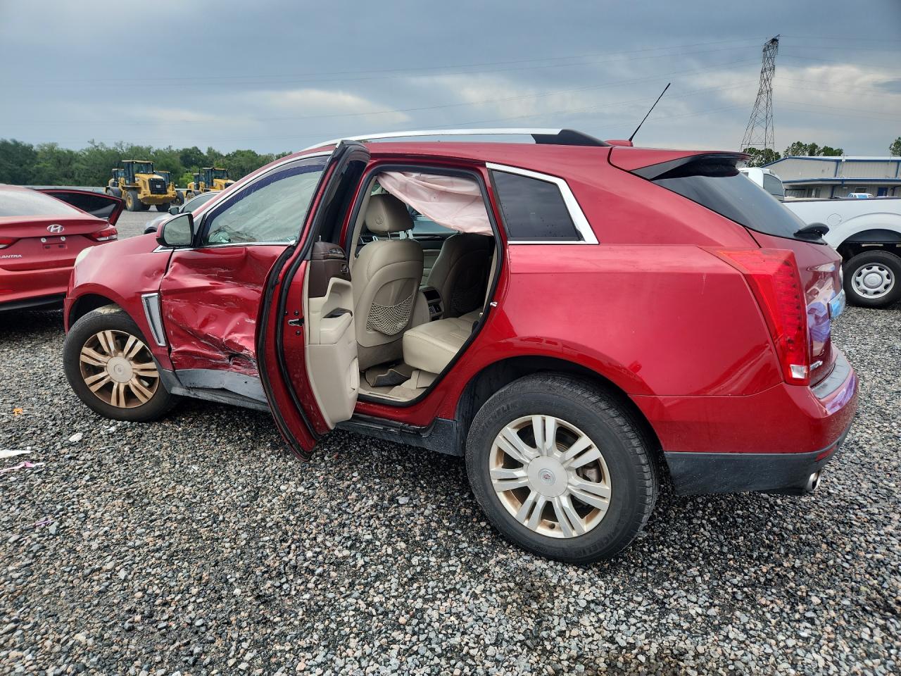2015 Cadillac Srx Luxury Collection Red vin: 3GYFNEE33FS581498