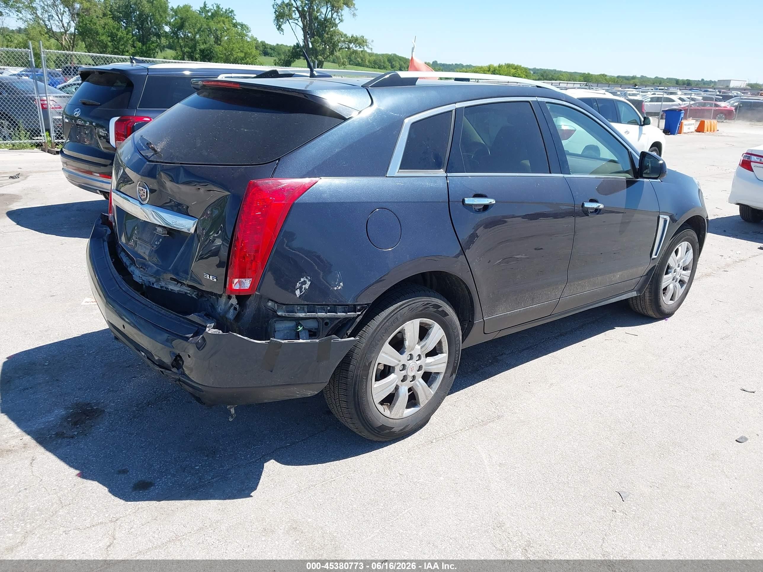 2014 Cadillac Srx Luxury Collection Синий vin: 3GYFNEE34ES535404