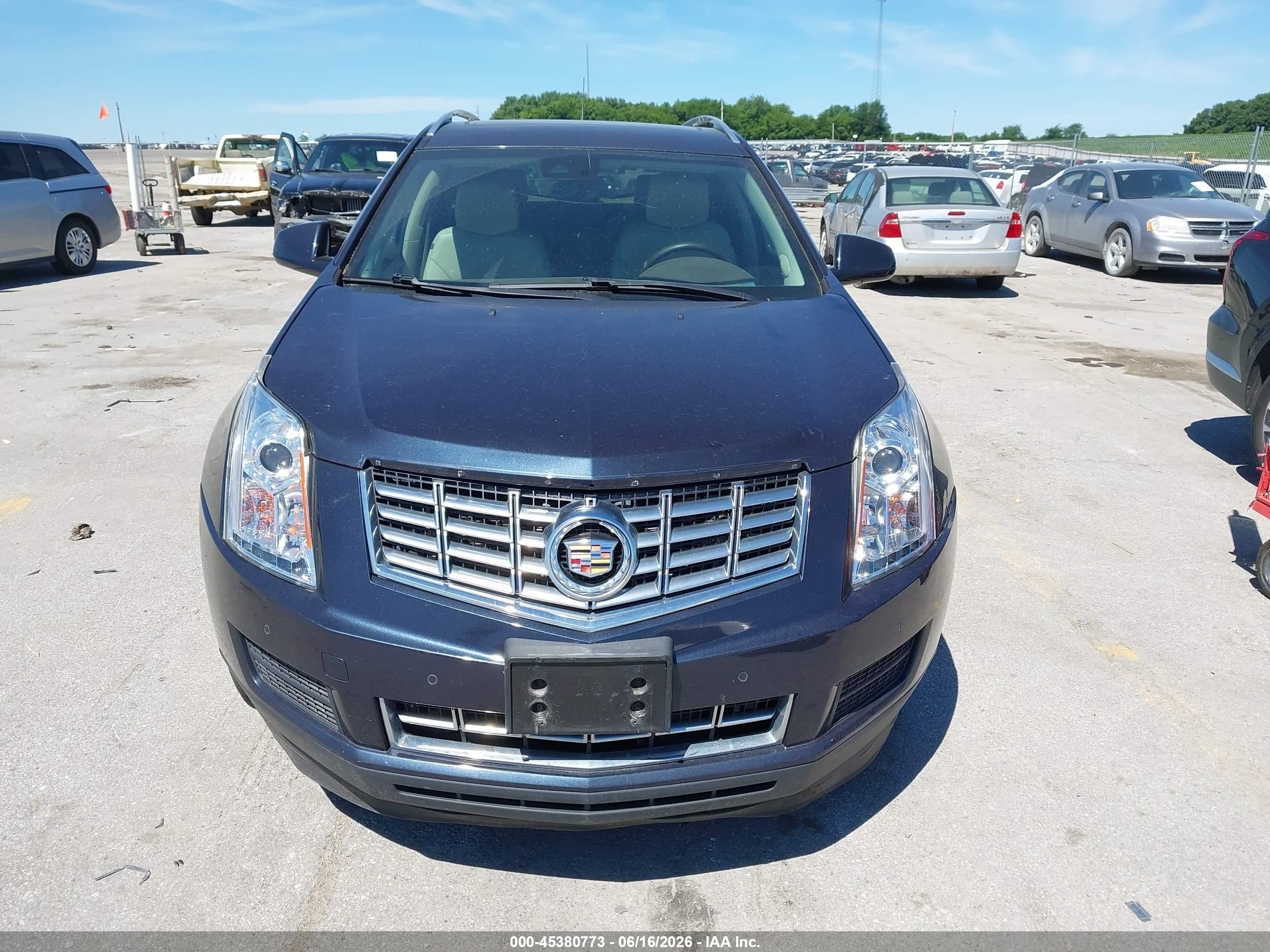 2014 Cadillac Srx Luxury Collection Синий vin: 3GYFNEE34ES535404
