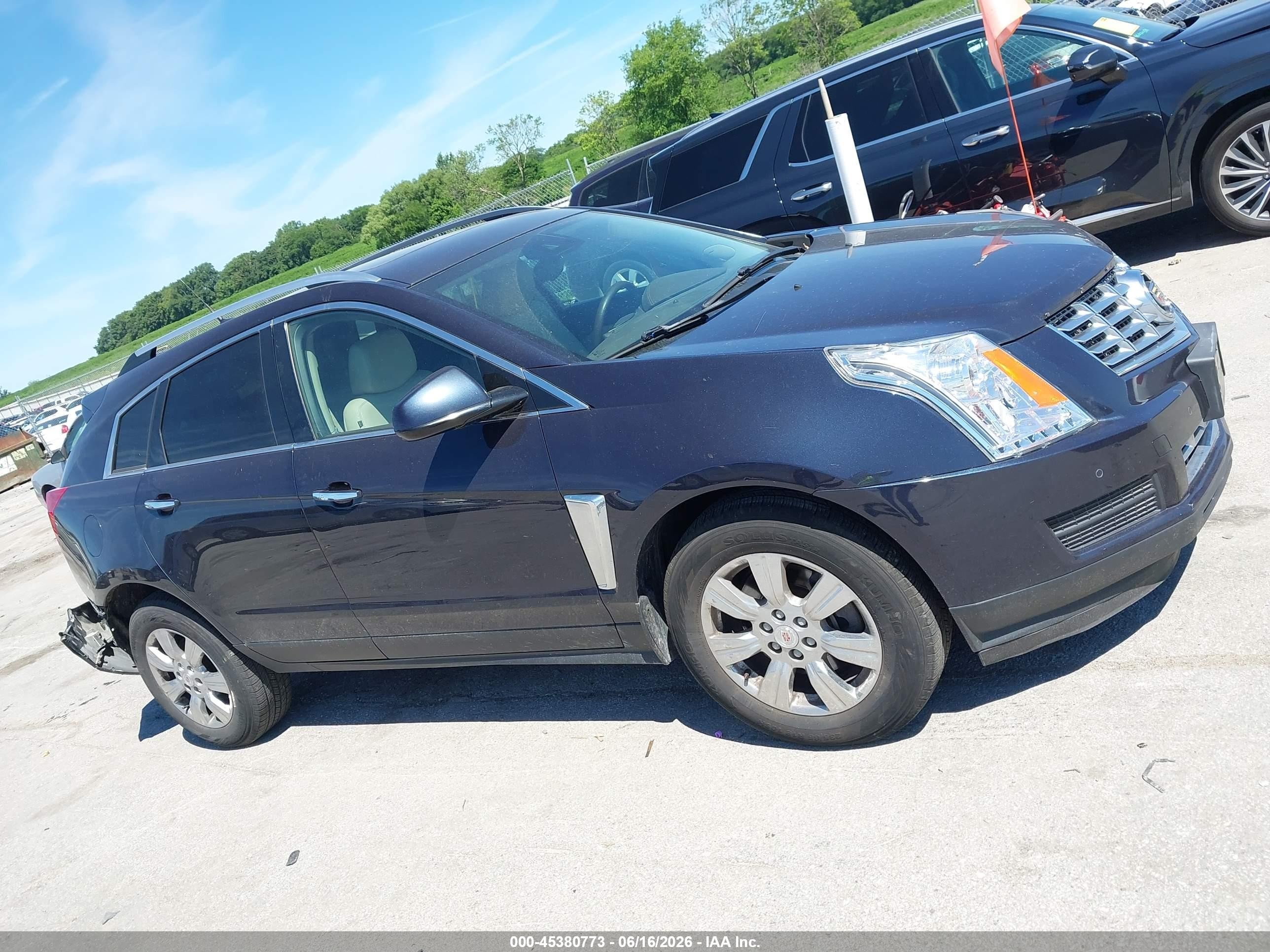 2014 Cadillac Srx Luxury Collection Синий vin: 3GYFNEE34ES535404
