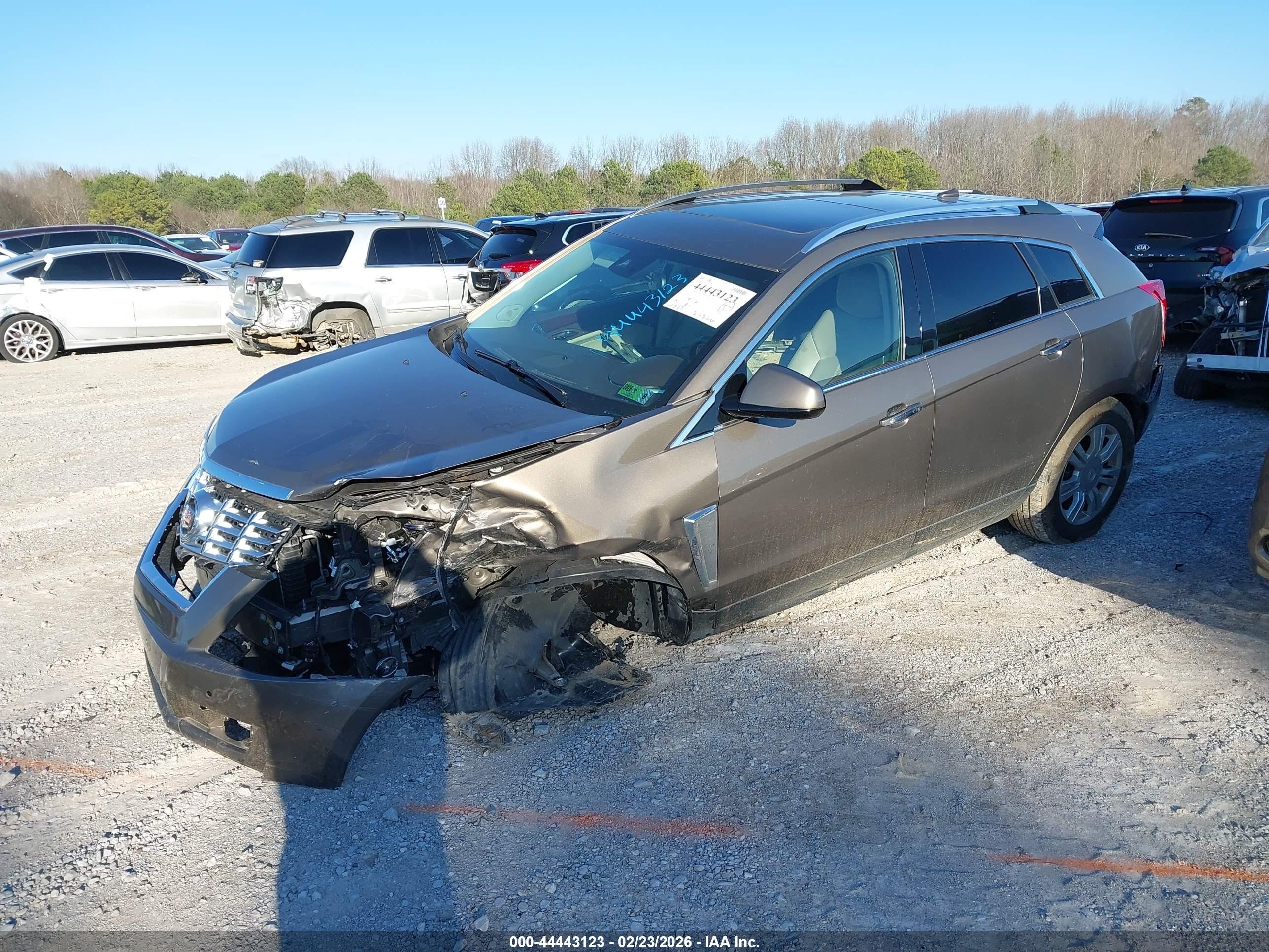 2014 Cadillac Srx Luxury Collection Gray vin: 3GYFNEE35ES597586