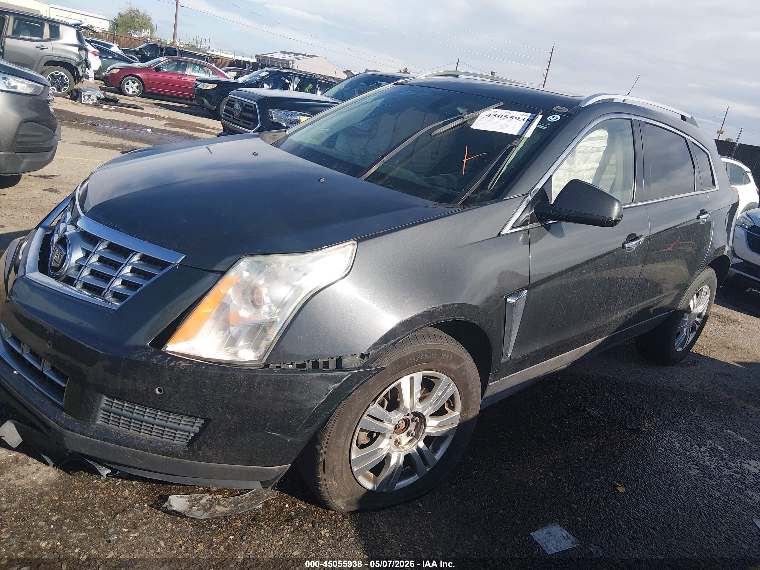 2014 Cadillac Srx Luxury Collection Gray vin: 3GYFNEE35ES651792