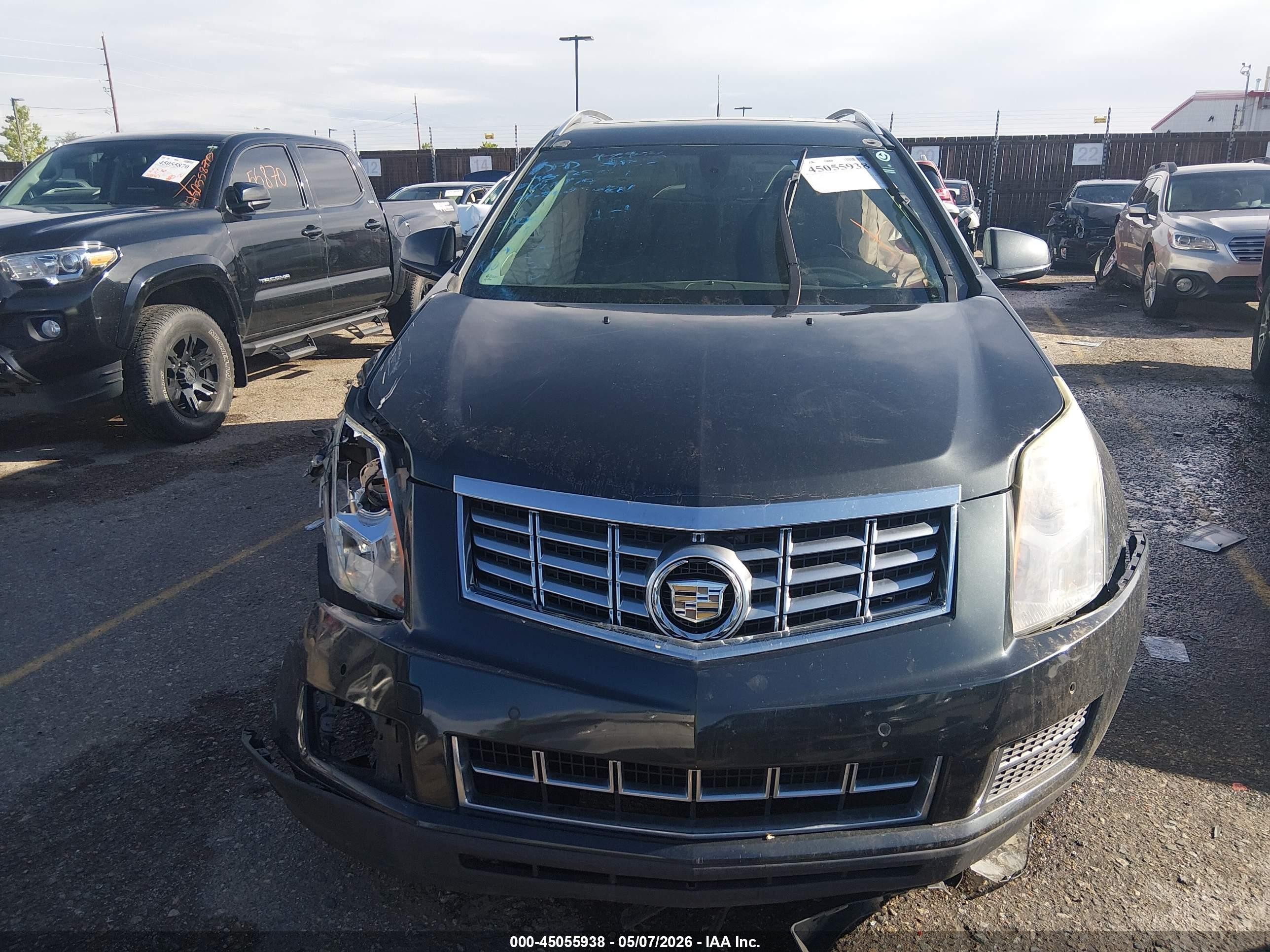 2014 Cadillac Srx Luxury Collection Gray vin: 3GYFNEE35ES651792