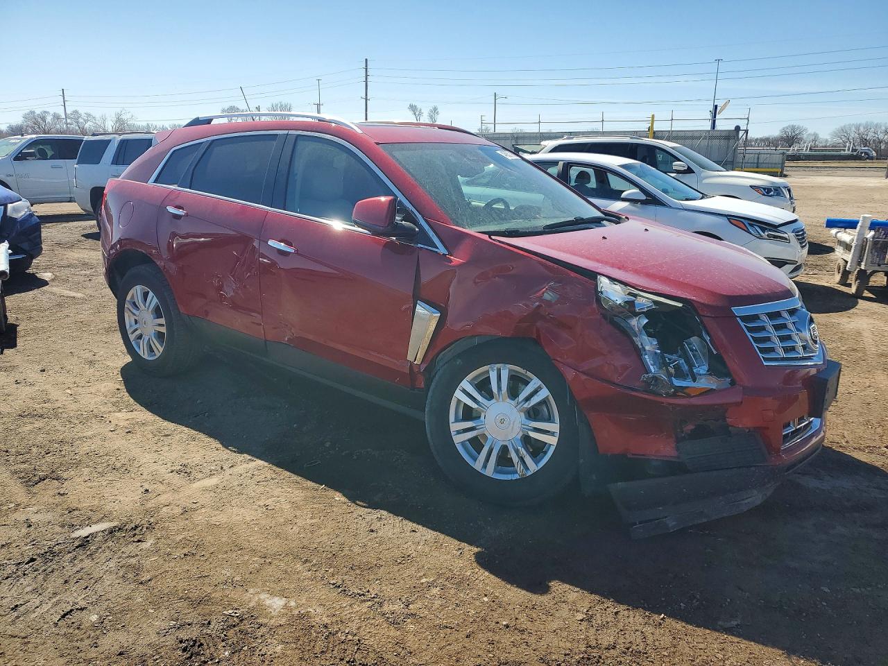 2015 Cadillac Srx Luxury Collection Темно-бордовый vin: 3GYFNEE35FS572530