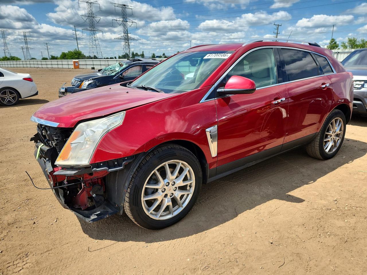 2013 Cadillac Srx Premium Collection Maroon vin: 3GYFNEE36DS618976