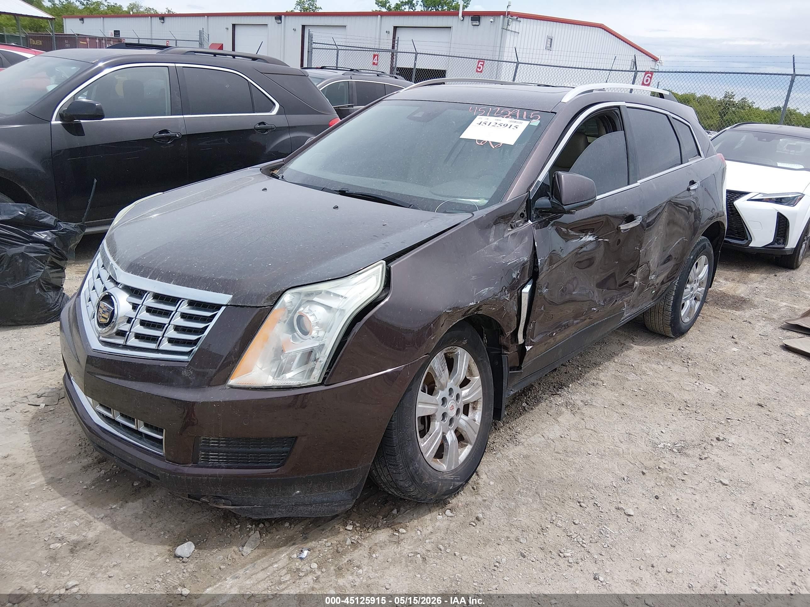 2015 Cadillac Srx Luxury Collection Brown vin: 3GYFNEE36FS529878