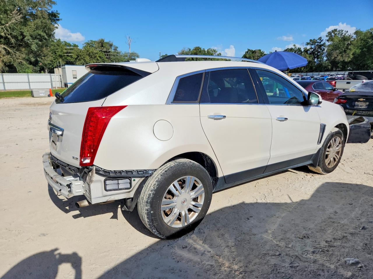 2015 Cadillac Srx Luxury Collection Белый vin: 3GYFNEE37FS573422