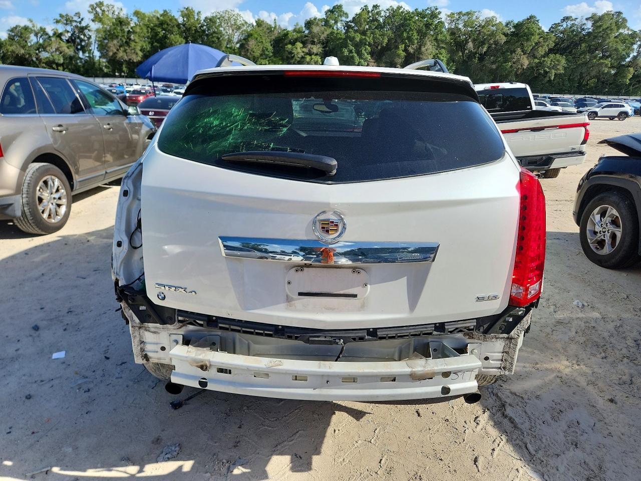 2015 Cadillac Srx Luxury Collection Белый vin: 3GYFNEE37FS573422