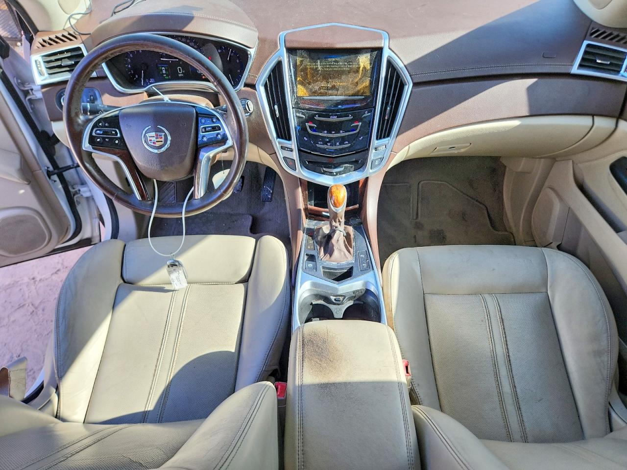 2015 Cadillac Srx Luxury Collection Белый vin: 3GYFNEE37FS573422