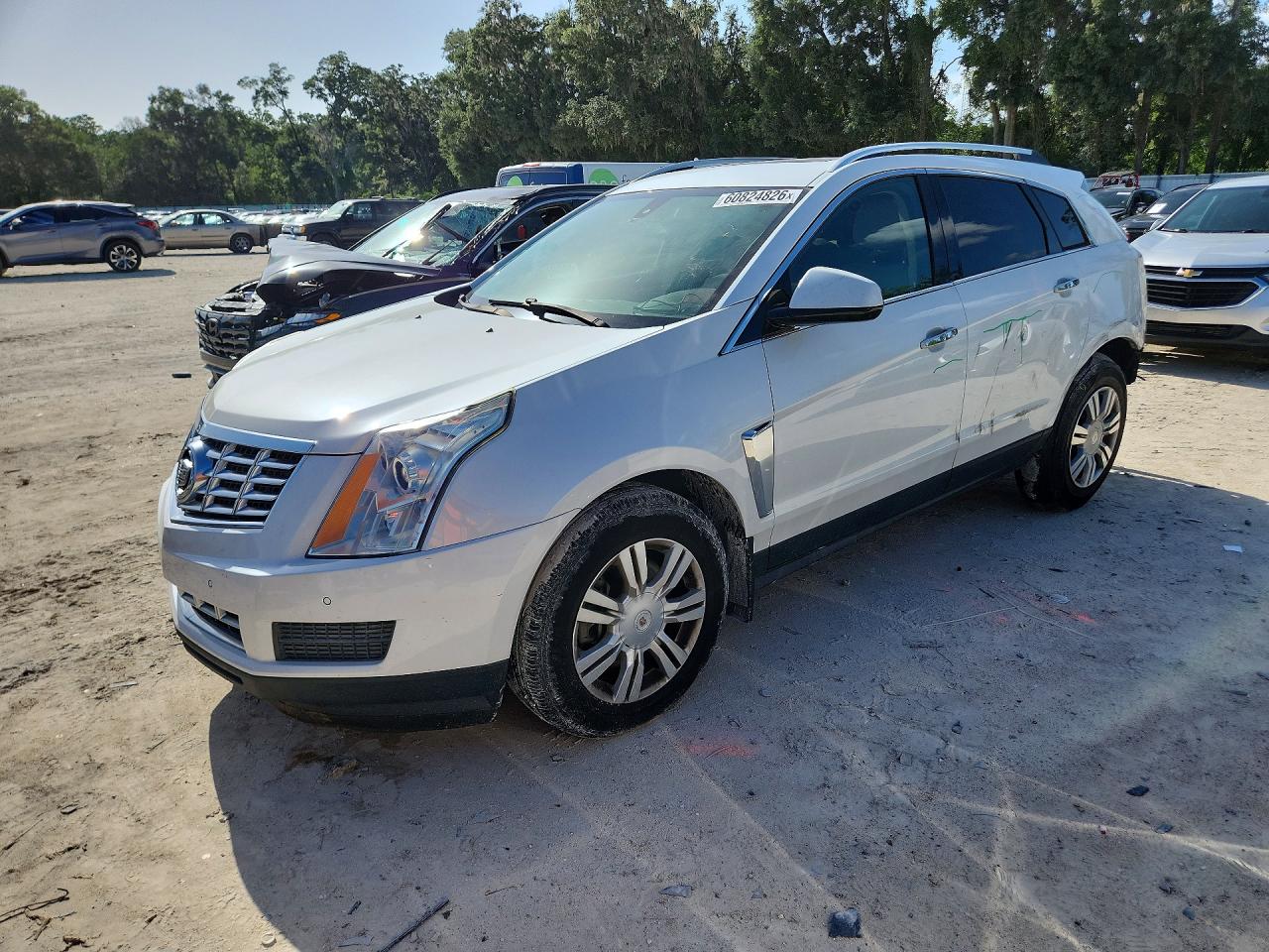 2015 Cadillac Srx Luxury Collection Белый vin: 3GYFNEE37FS573422
