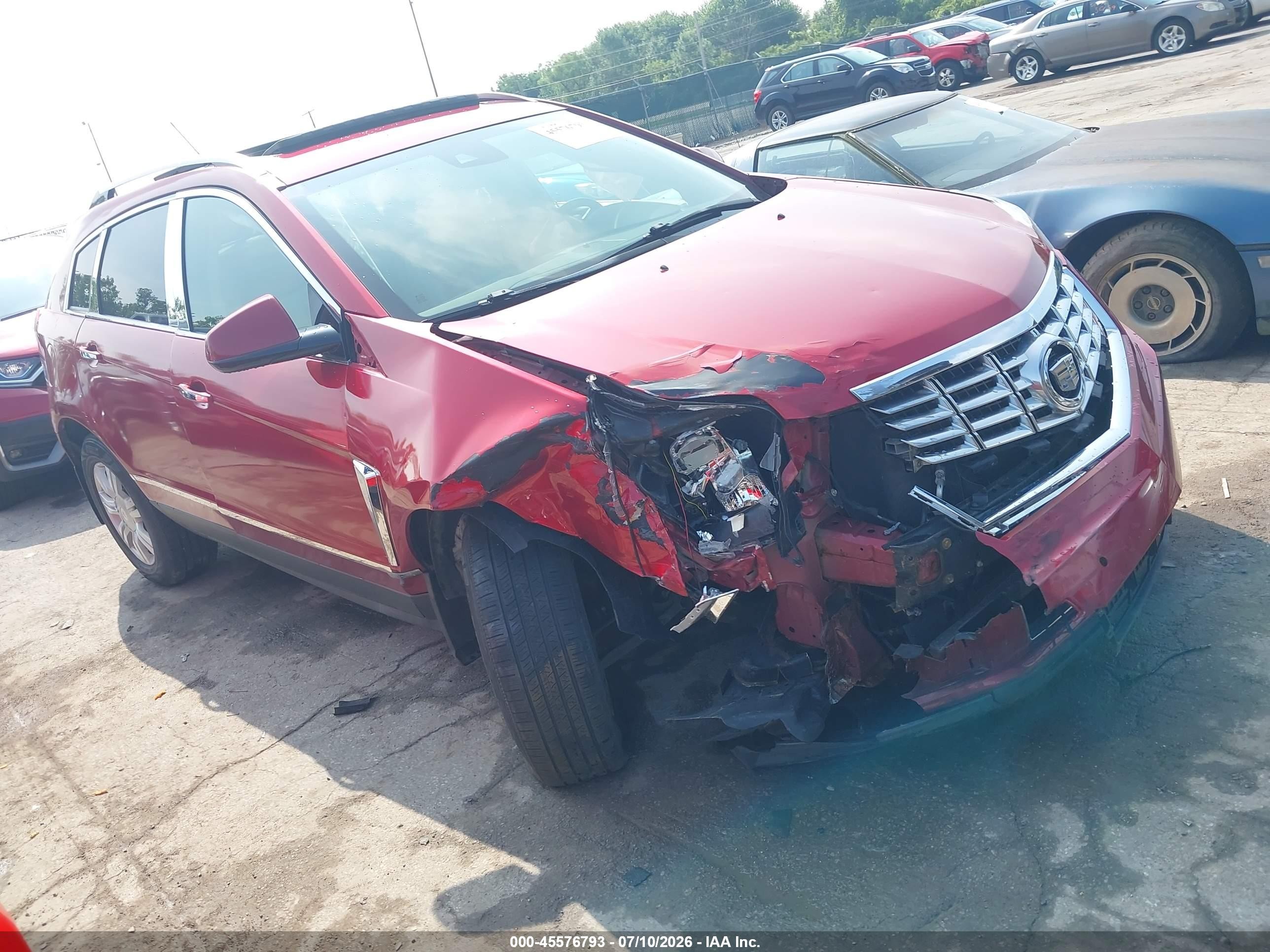 2015 Cadillac Srx Luxury Collection Красный vin: 3GYFNEE37FS596294