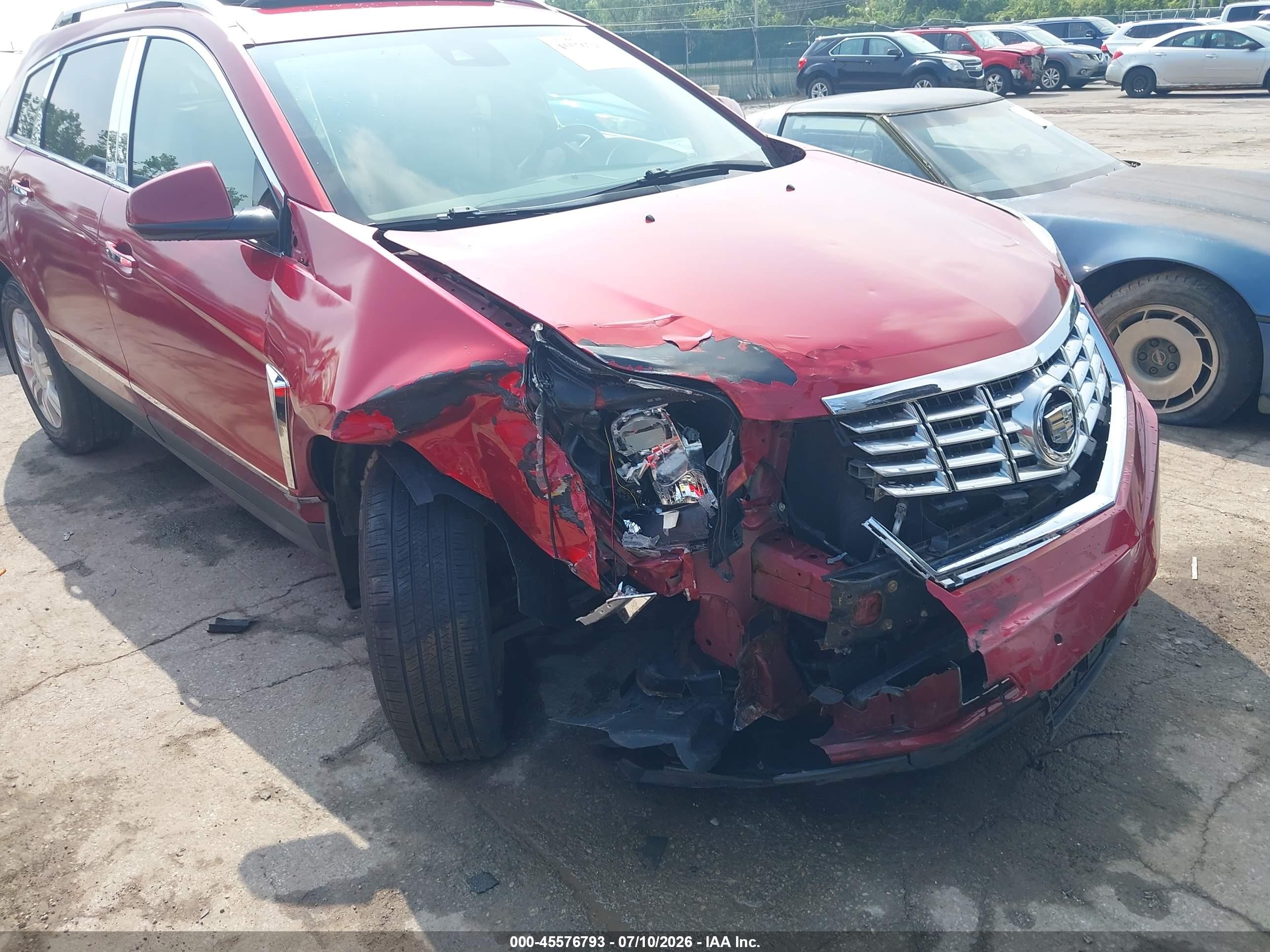 2015 Cadillac Srx Luxury Collection Красный vin: 3GYFNEE37FS596294