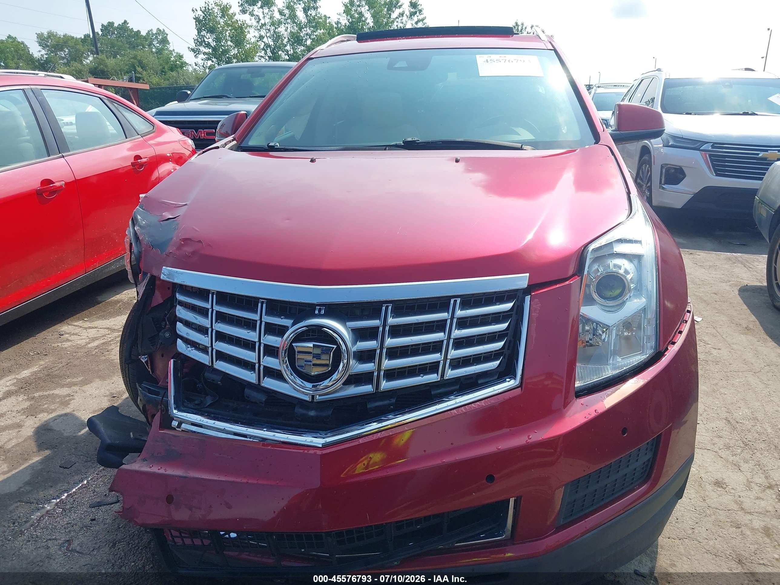 2015 Cadillac Srx Luxury Collection Красный vin: 3GYFNEE37FS596294